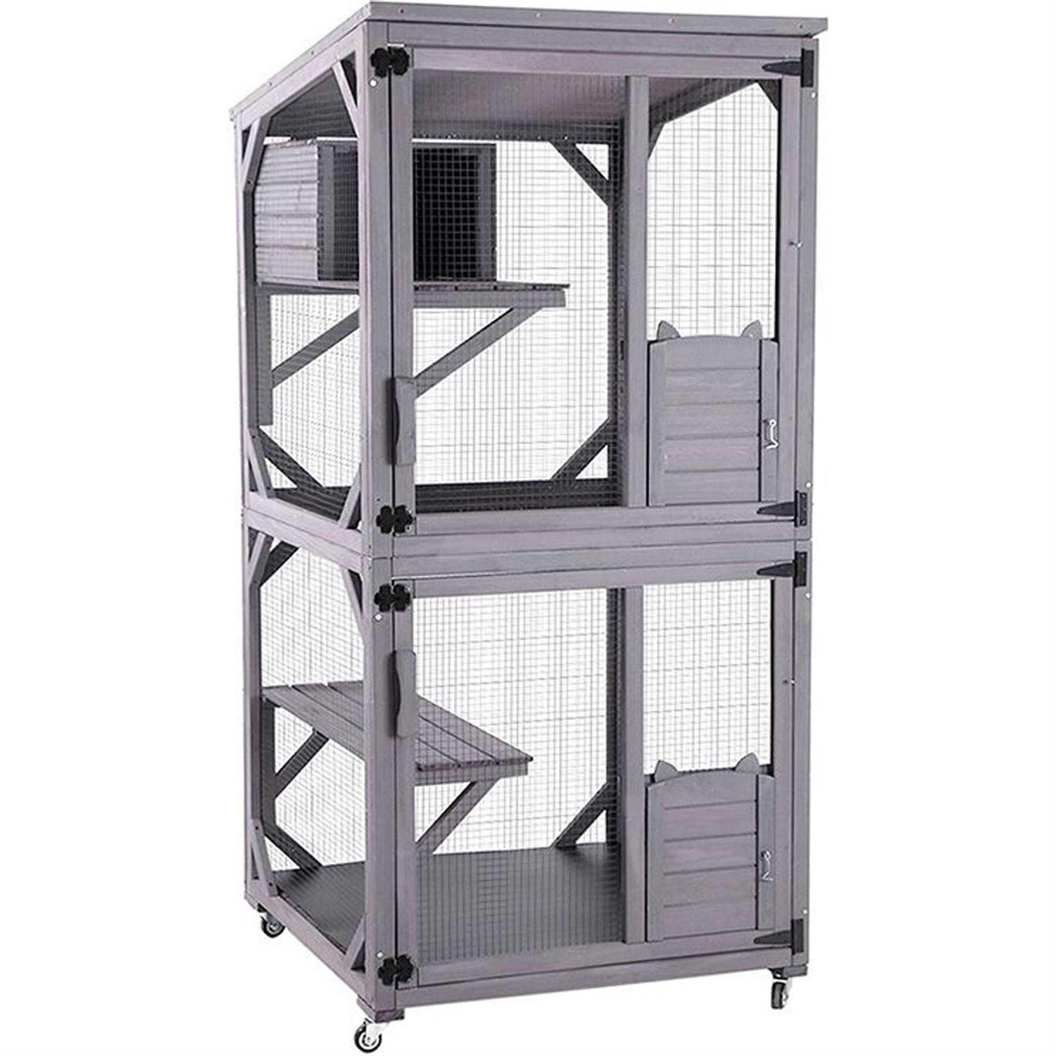 Aivituvin Cat House Outdoor Cat Catio AIR22