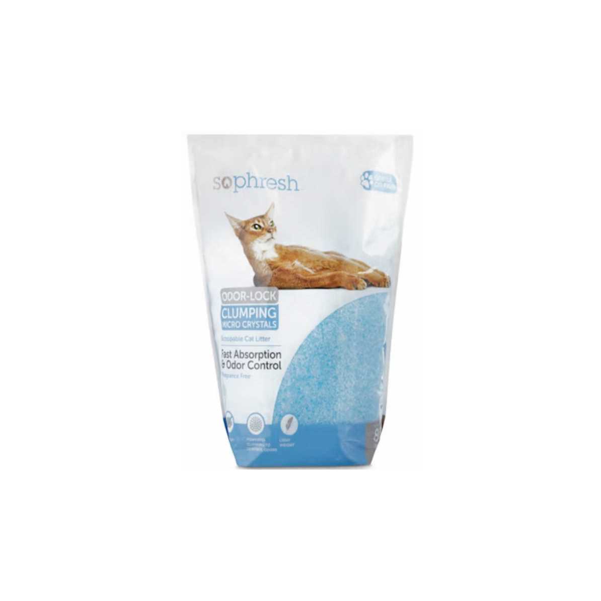 So Phresh Scoopable Odor-Lock Clumping Micro Crystal Cat Litter Silica