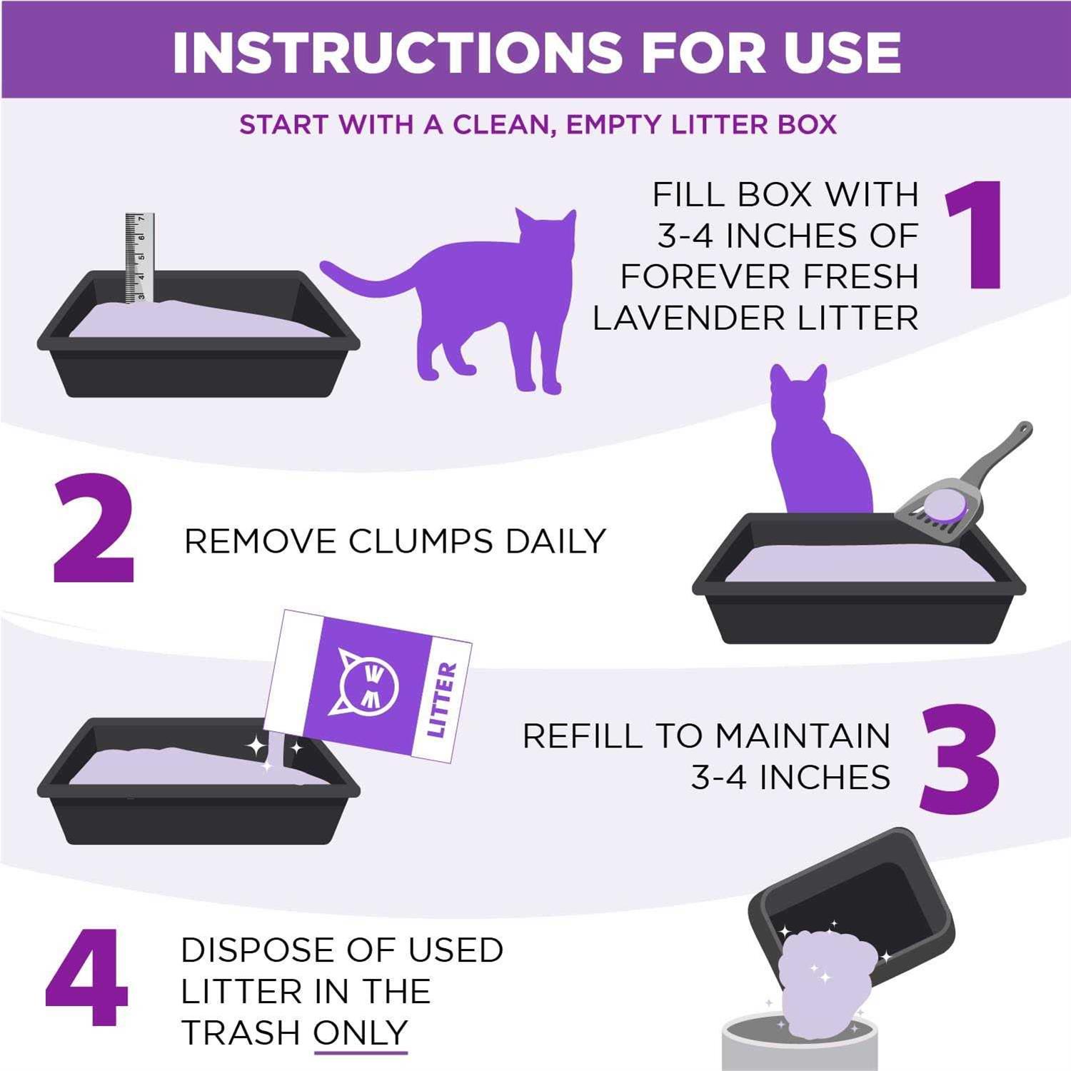 Alternative view of Arm & Hammer Forever Fresh Clumping Cat Litter Lavender