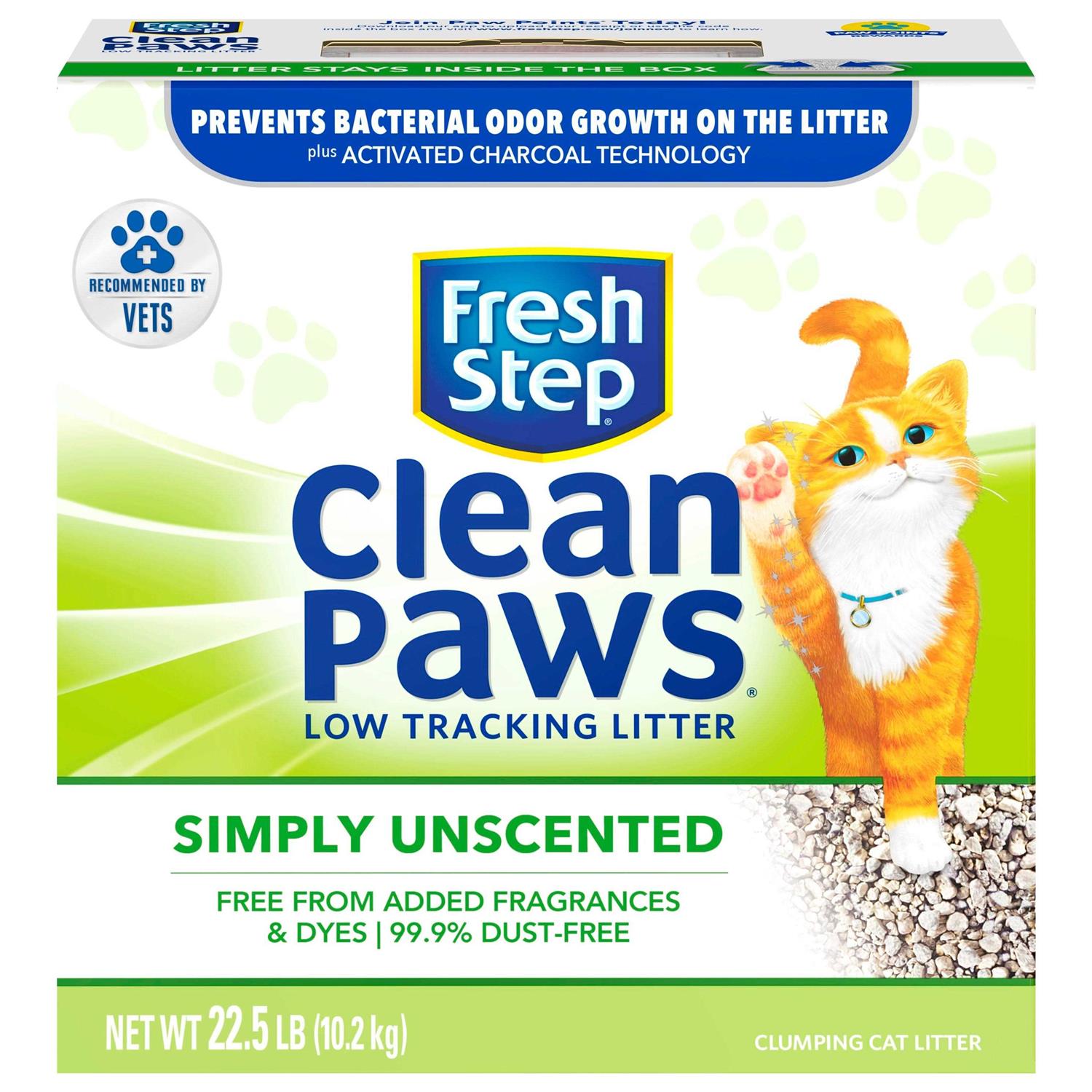 Alternative view of Fresh Step Clean Paws Simply Unscented Clumping Cat Litter