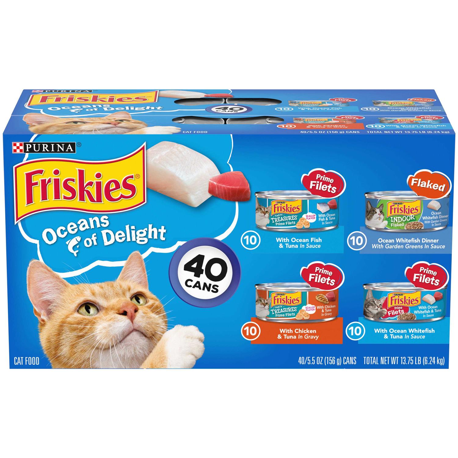 Purina Friskies Wet Cat Food Variety Pack Oceans of Delight