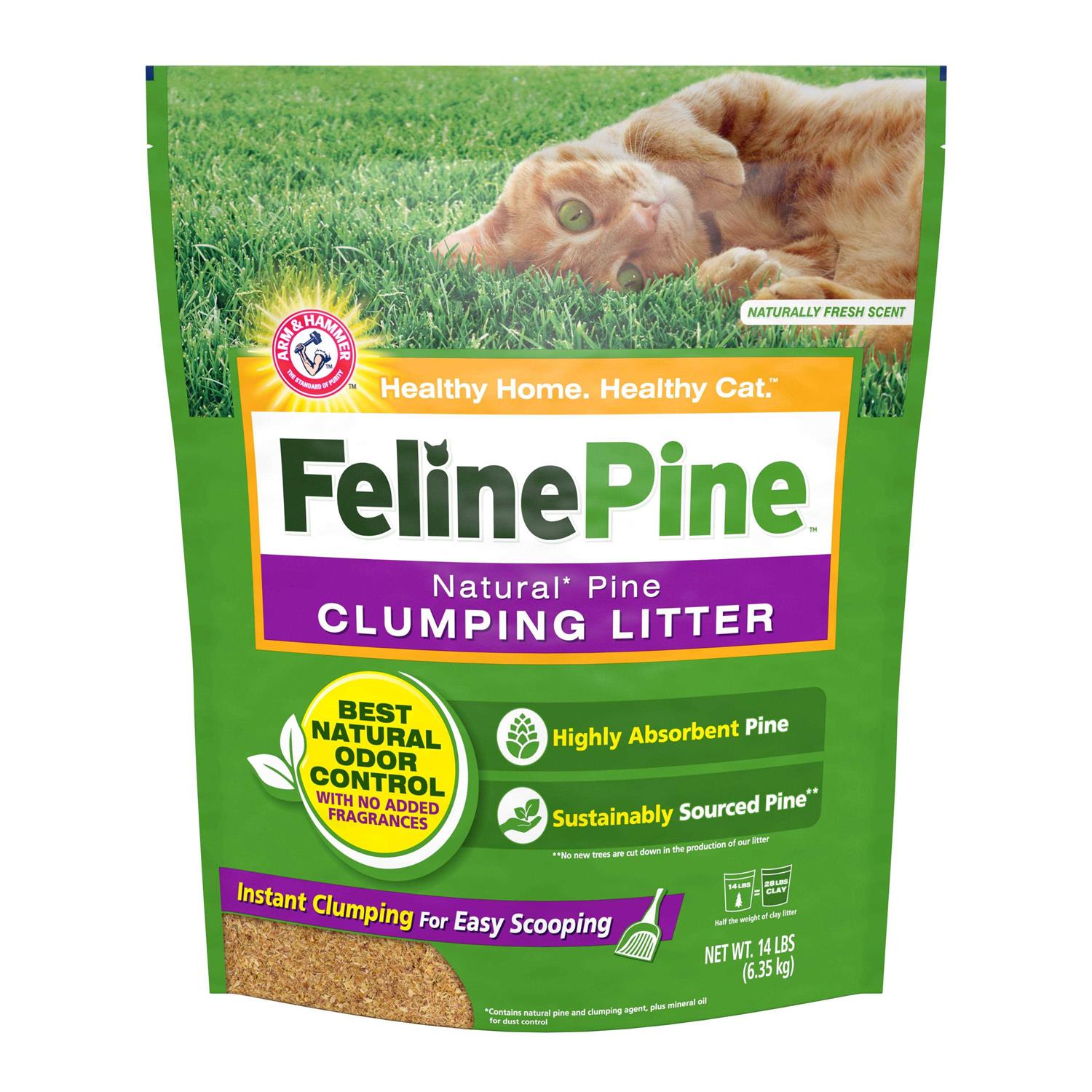 Feline Pine Clumping Cat Litter