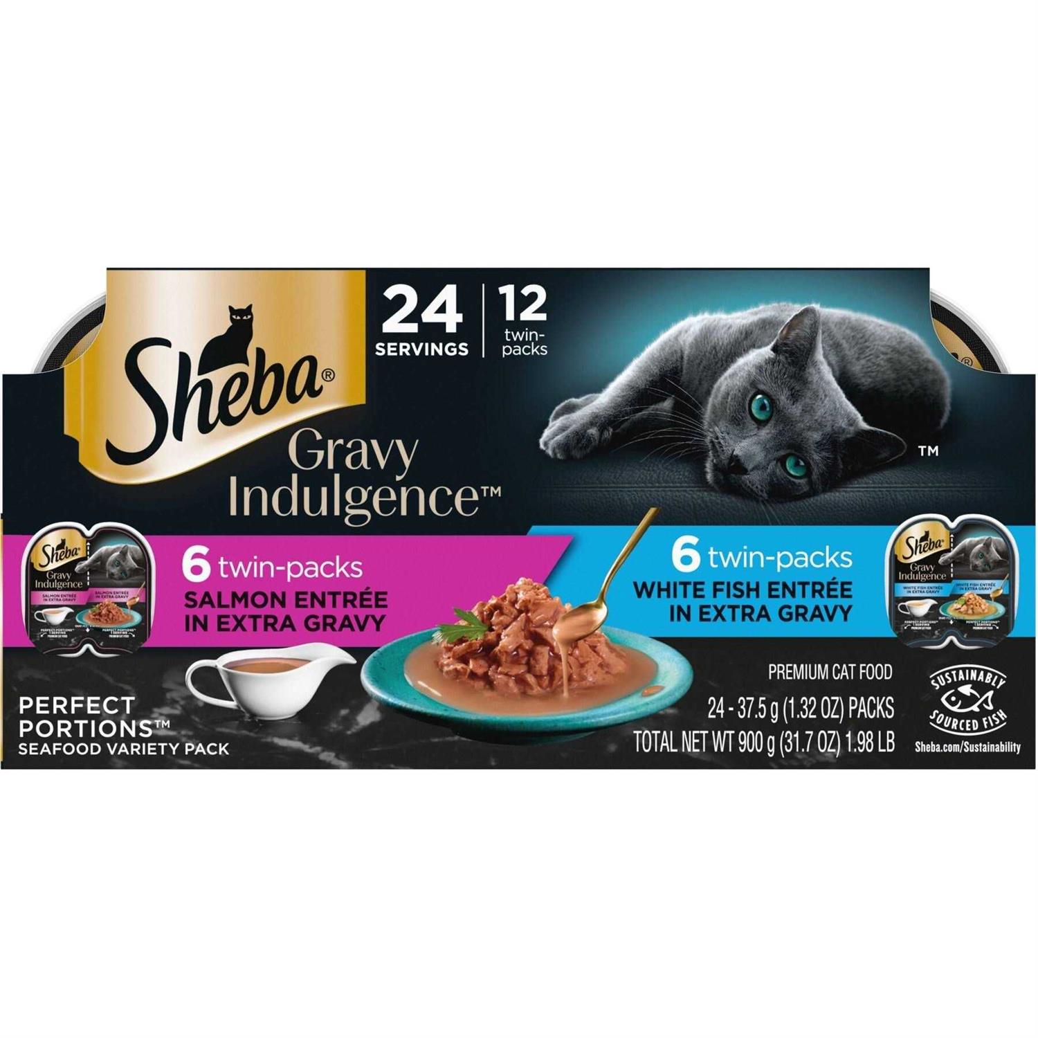 SHEBA PERFECT PORTIONS Gravy INDULGENCE Adult Wet Cat Food