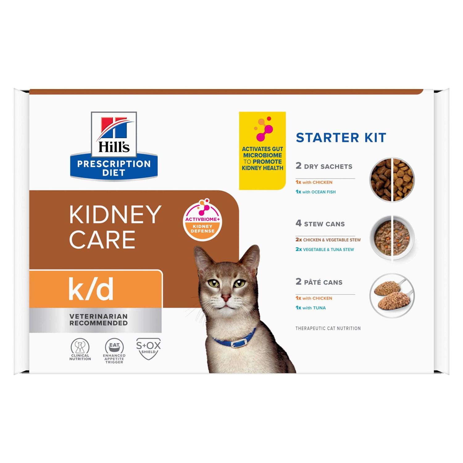Hill's Prescription Diet k/d Kidney Care Starter Kit Variety Pack Cat Food
