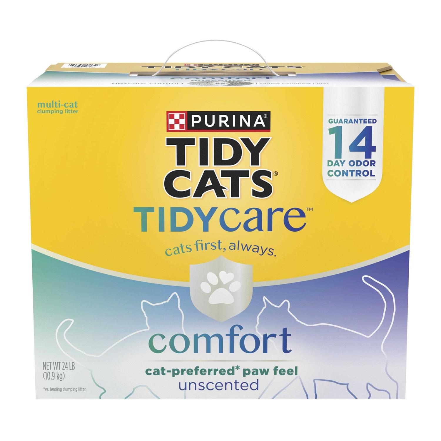 Purina Tidy Cats Tidy Care Comfort Unscented Odor Control Clumping Cat Litter