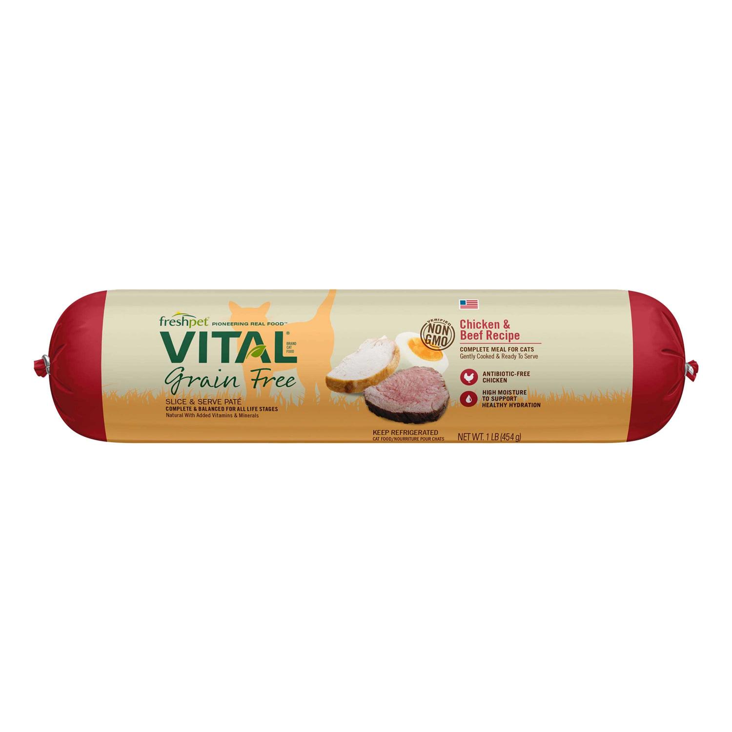Freshpet Vital Grain-Free Chicken & Beef Fresh Cat Food