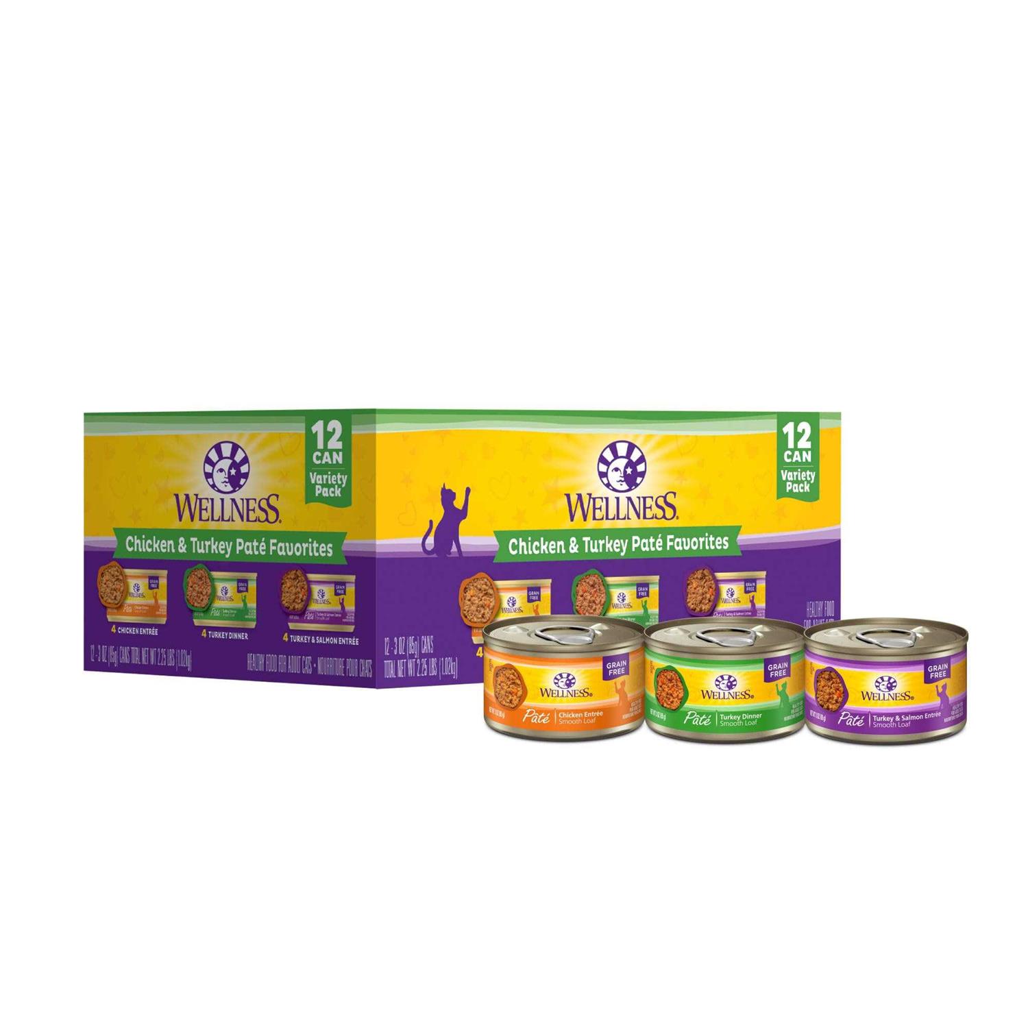 Wellness Chicken & Turkey Pate Complete Health Favorites Variety Pack