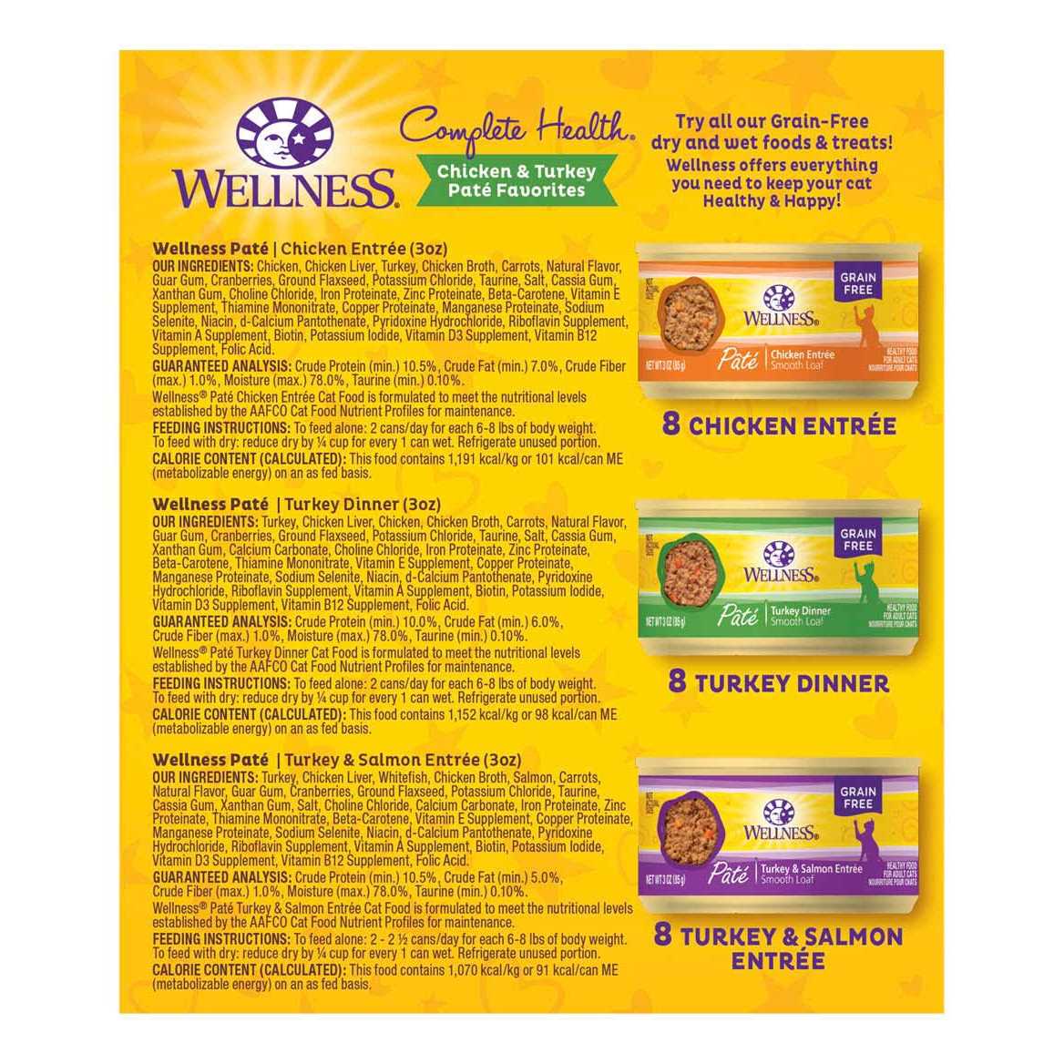 Alternative view of Wellness Chicken & Turkey Pate Complete Health Favorites Variety Pack
