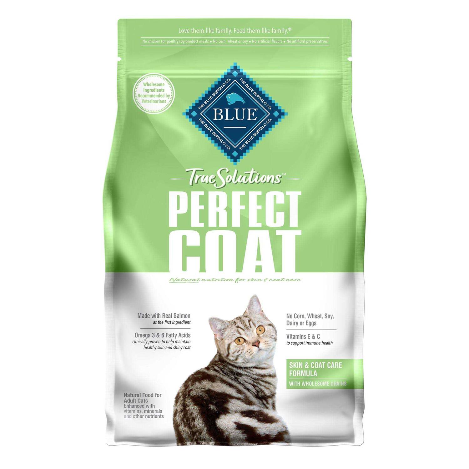 Blue Buffalo True Solutions Perfect Coat Natural Skin & Coat Care Adult Dry Cat Food