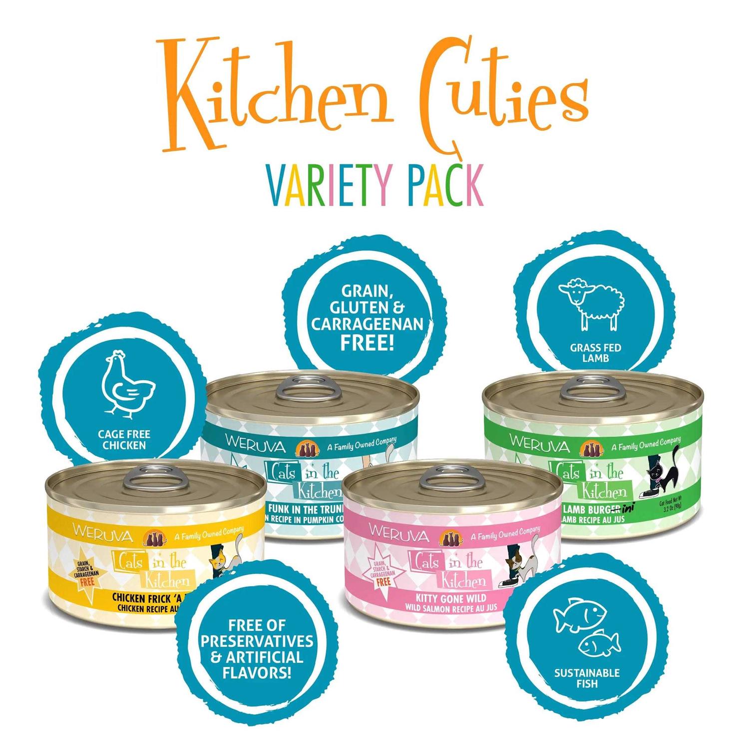 Alternative view of Weruva Cats in the Kitchen Cuties Cat Food Variety Pack