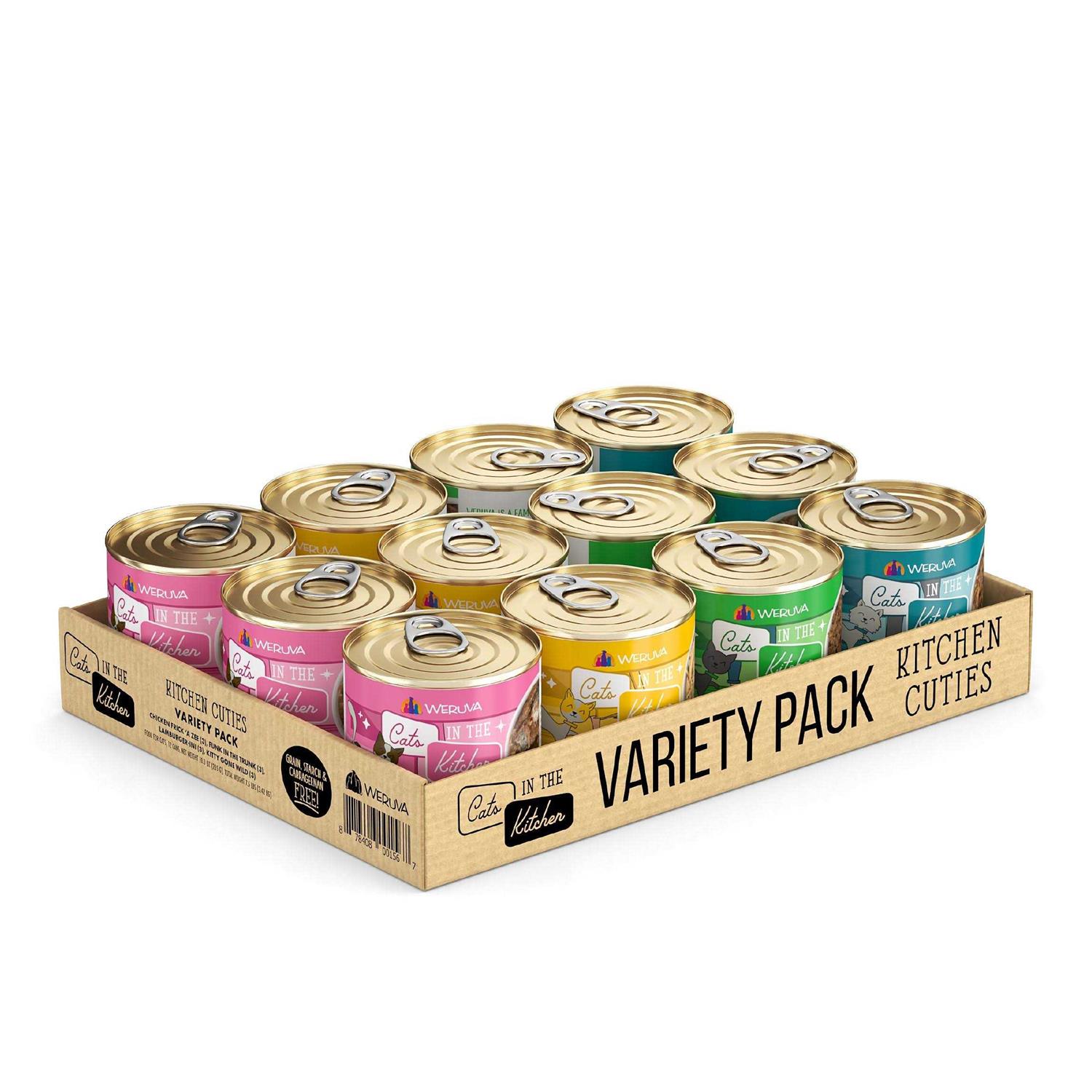 Weruva Cats in the Kitchen Cuties Cat Food Variety Pack