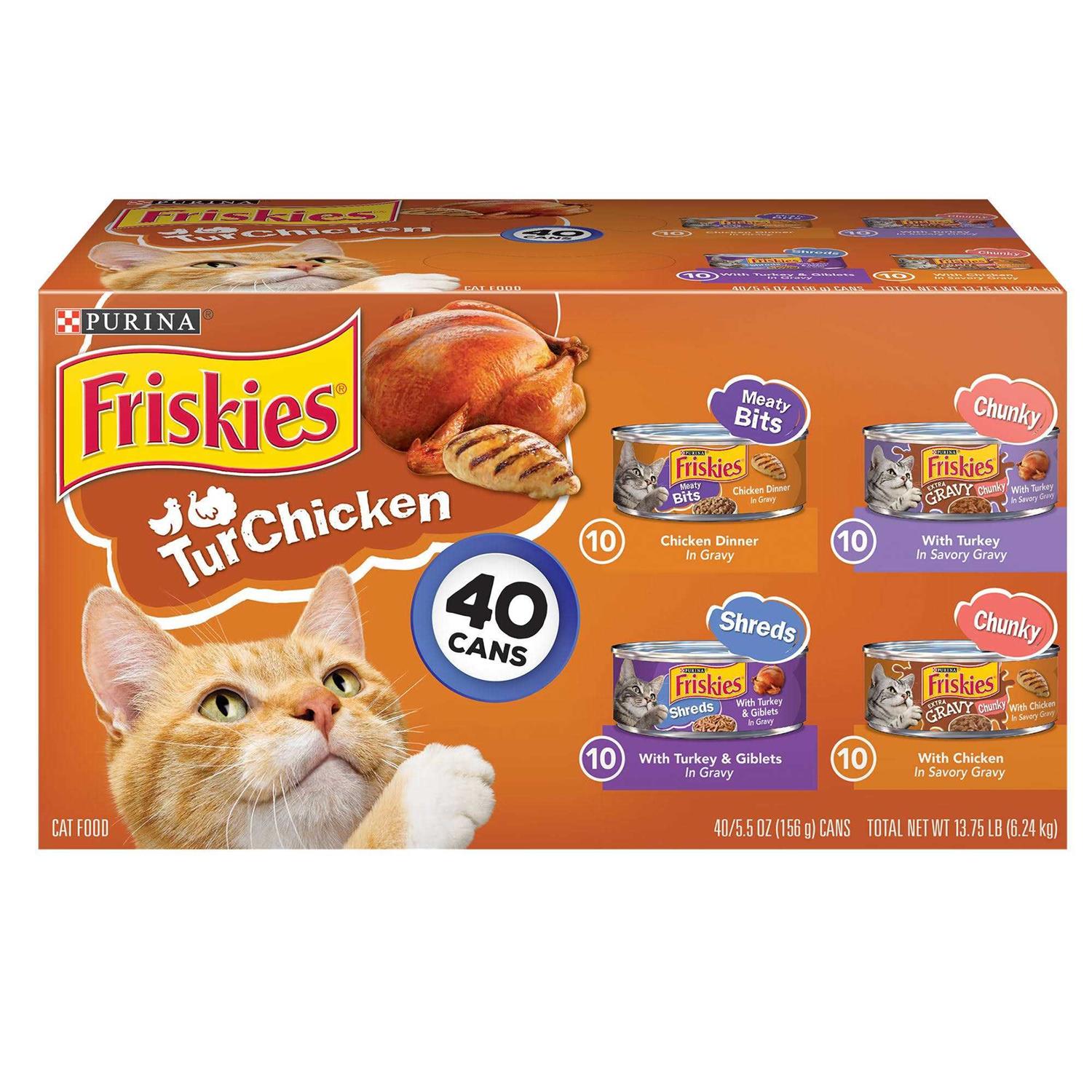 Friskies TurChicken Wet Cat Food Variety Pack