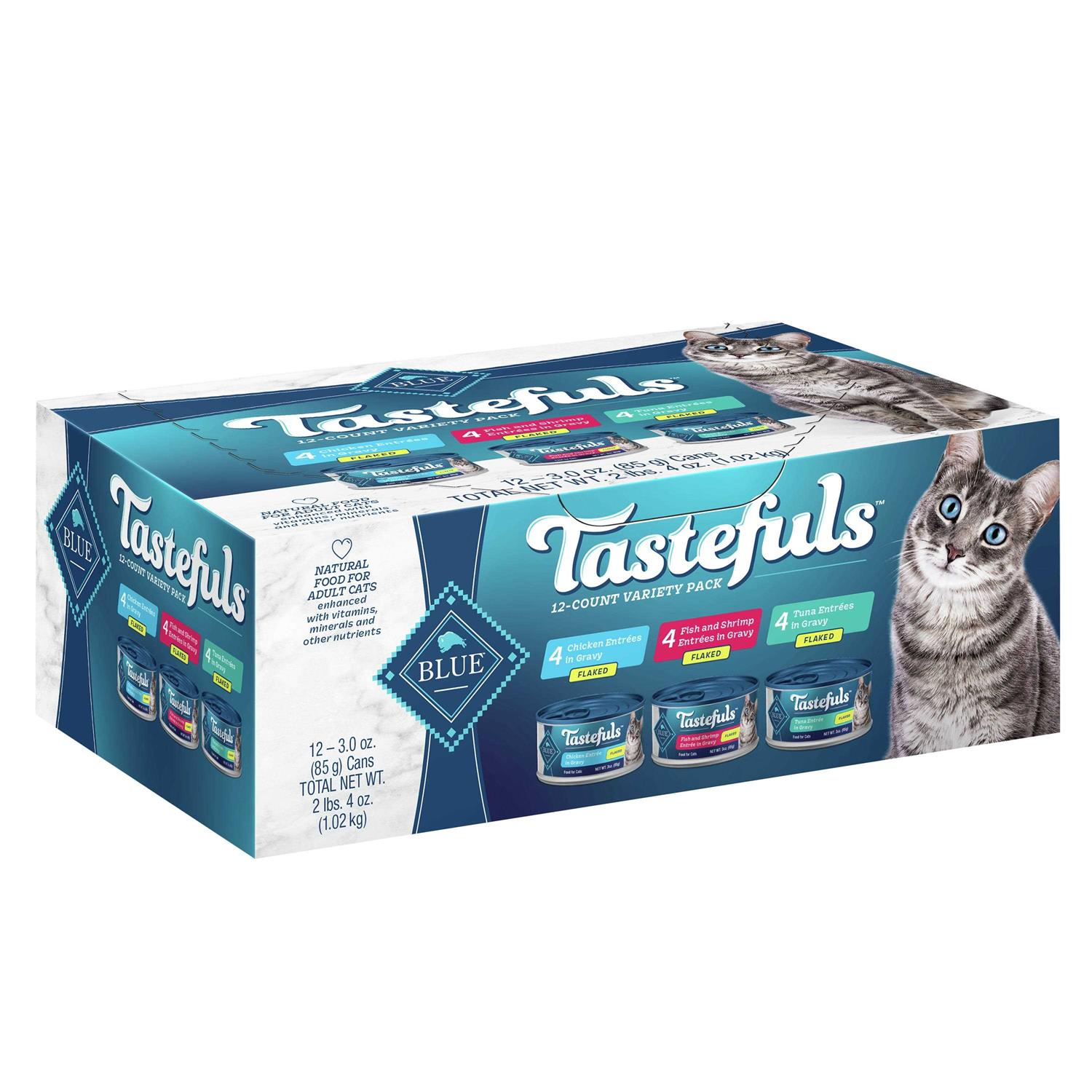 Blue Buffalo Tastefuls Wet Cat Food Flaked Variety Pack