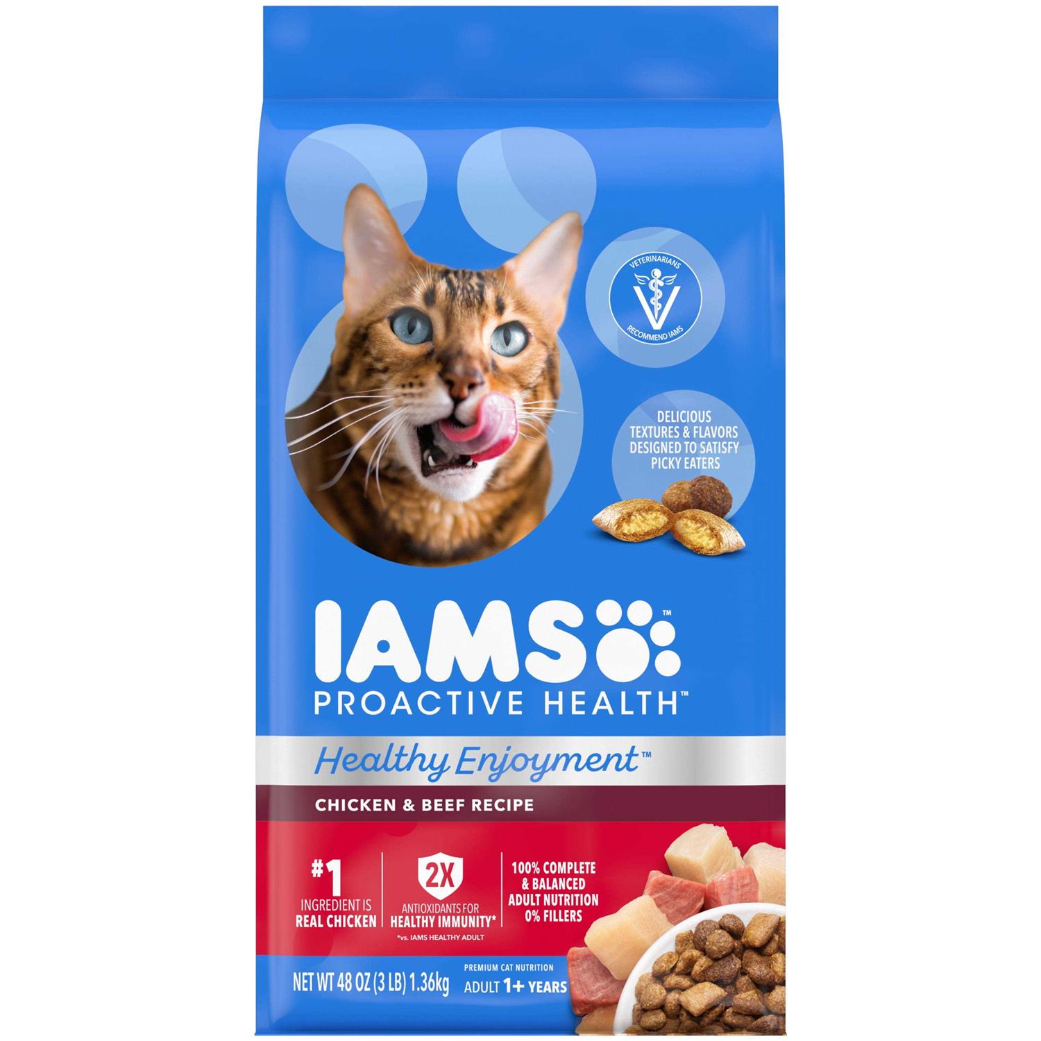 Iams Healthy Enjoyment Chicken & Beef Dry Cat Food