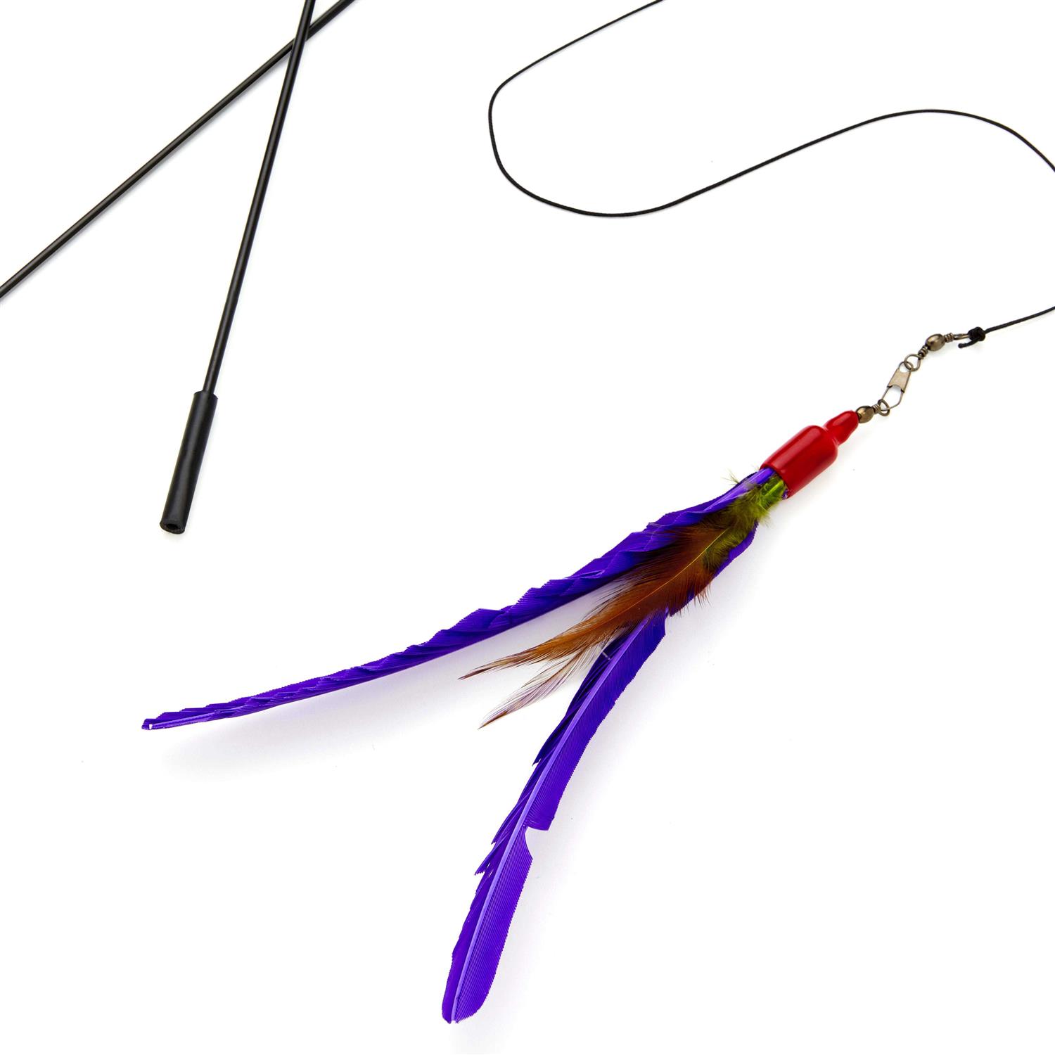 Alternative view of Go Cat Da Bird Pull Apart Rod & Bird