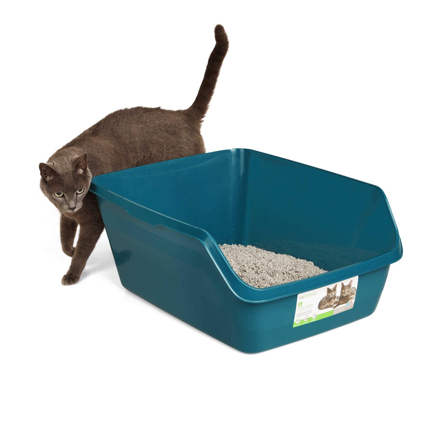 Alternative view of So Phresh Scatter Shield High-Back Litter Box