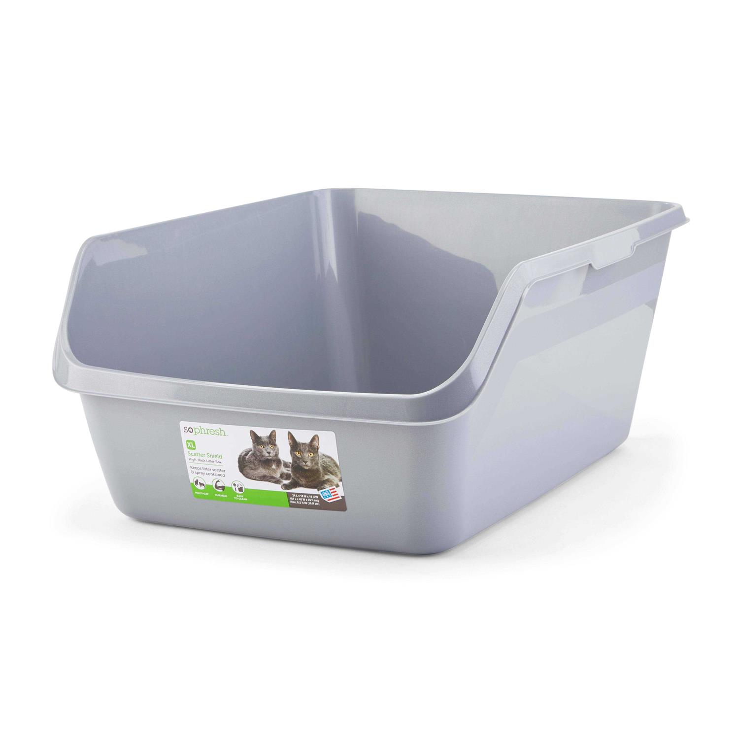 Alternative view of So Phresh Scatter Shield High-Back Litter Box