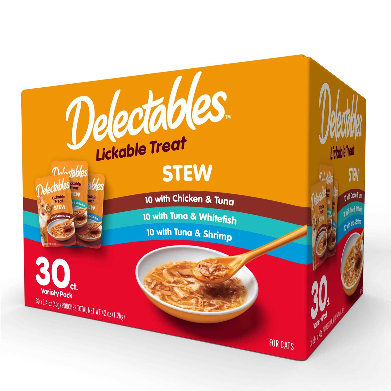 Hartz Delectables Stew Lickable Wet Cat Treats Variety Pack