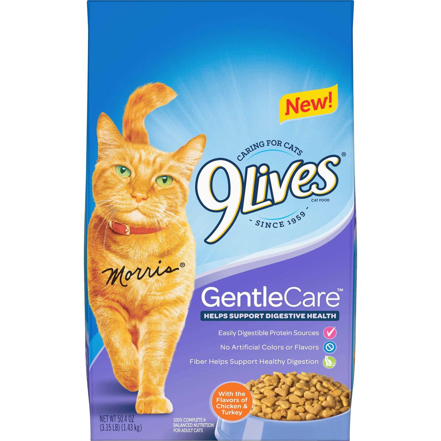 9lives Dry Cat Food with Chicken Turkey Flavors