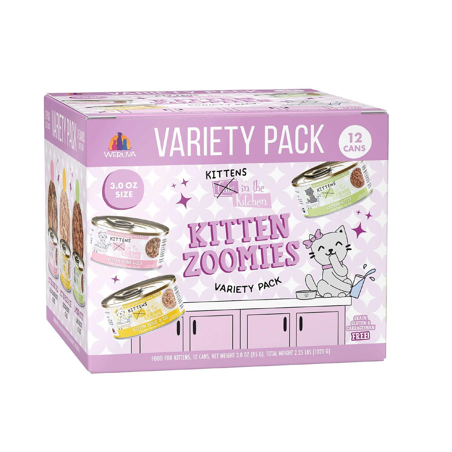 Weruva Cats in the Kitchen Kitten Zoomies Variety Pack