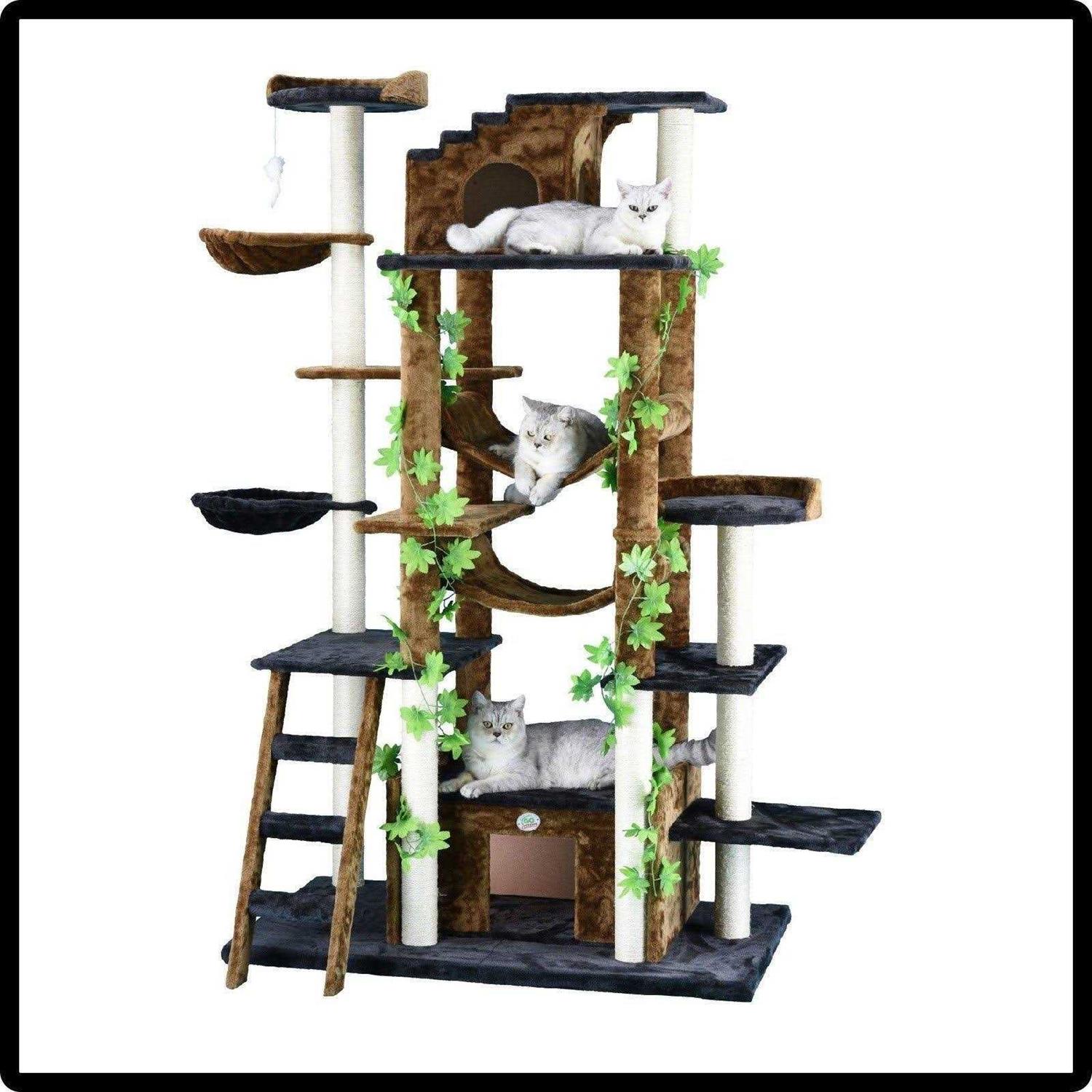 Alternative view of Go Pet Club 77-inch Cat Tree