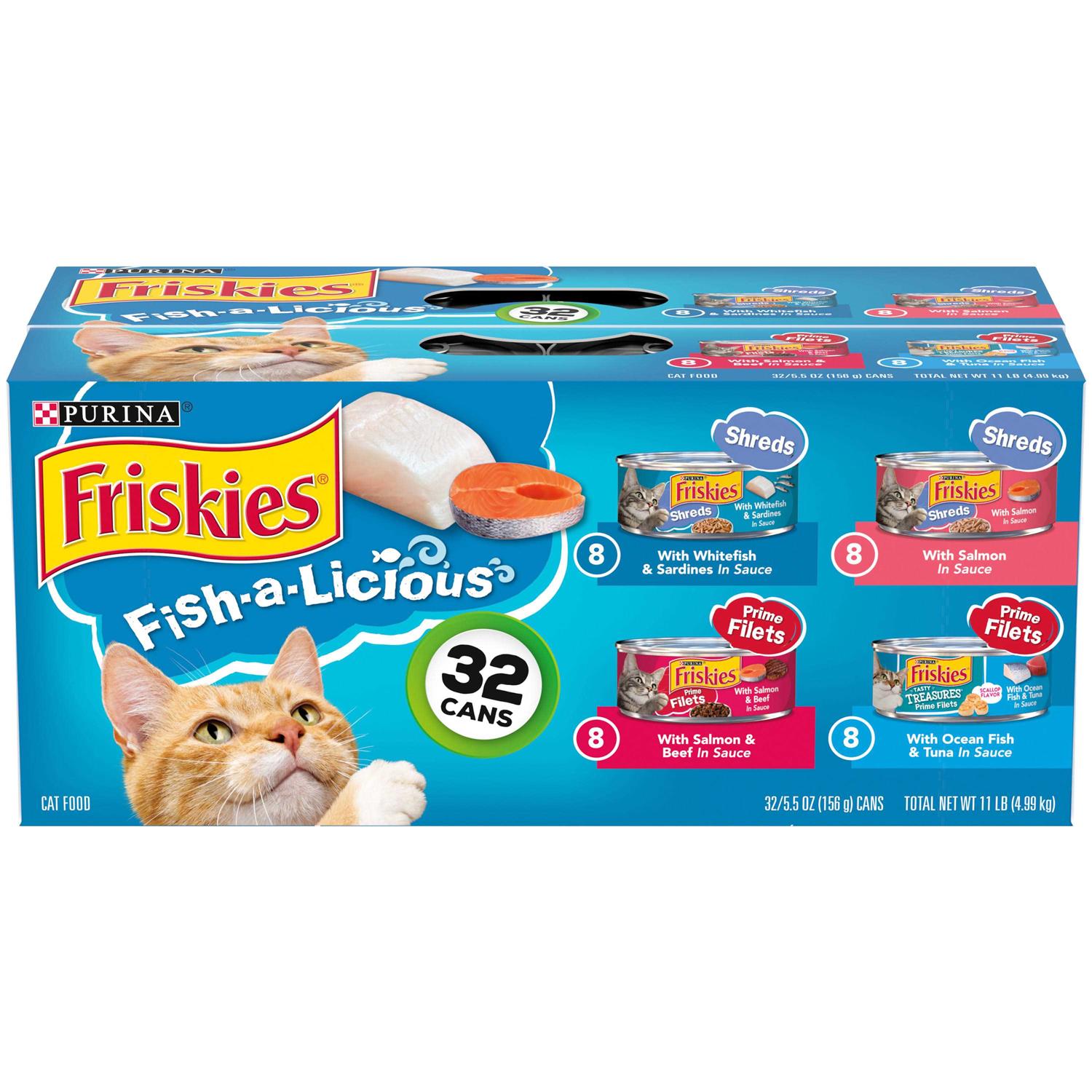 Purina Friskies Fish-A-Licious Wet Cat Food Variety Pack