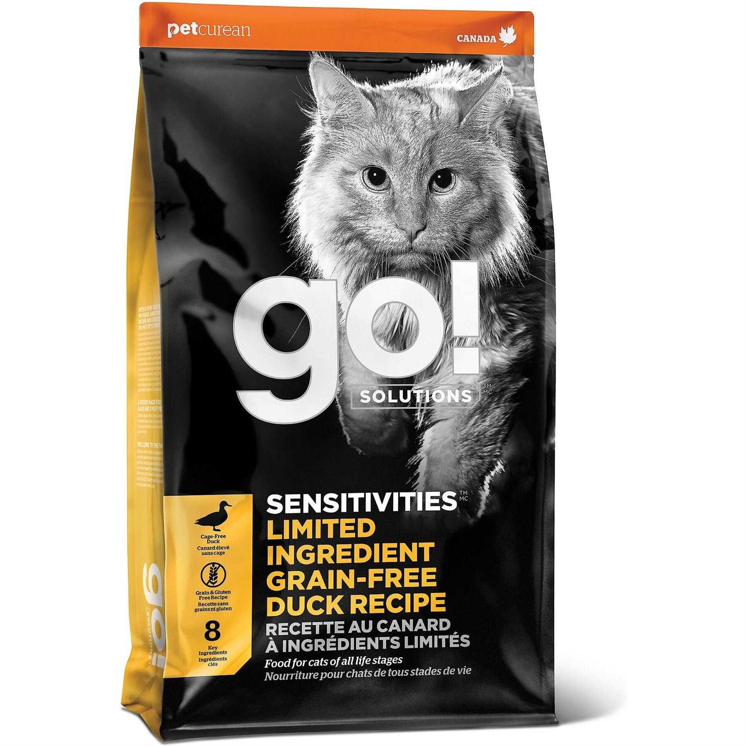 Go! Solutions Sensitivities Limited Ingredient Duck Recipe Dry Cat Food