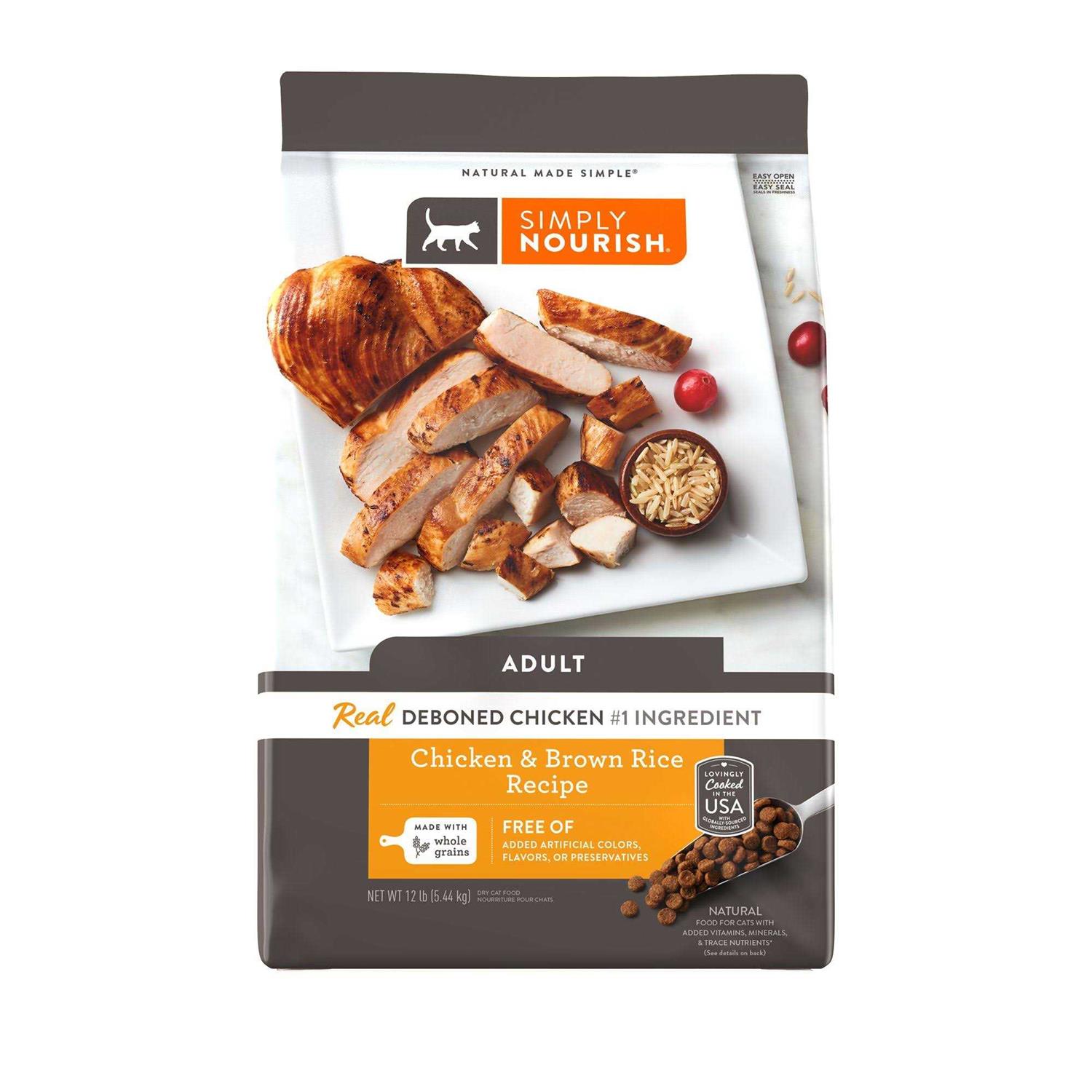 Simply Nourish Original Cat Dry Food Chicken and Brown Rice