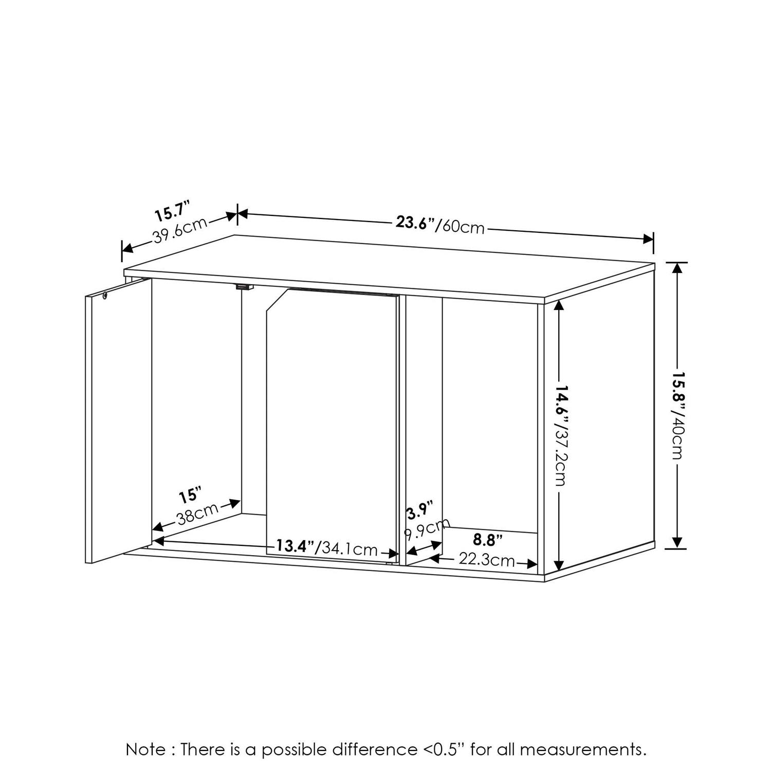 Alternative view of Furinno Peli Litter Box Enclosure