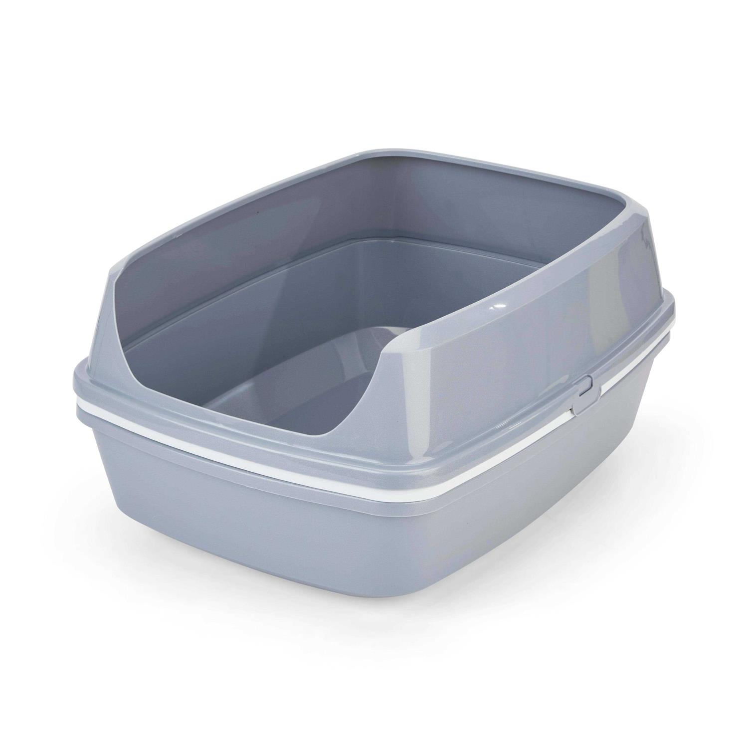 So Phresh Grey & White Lift-to-Sift Cat Litter Pan