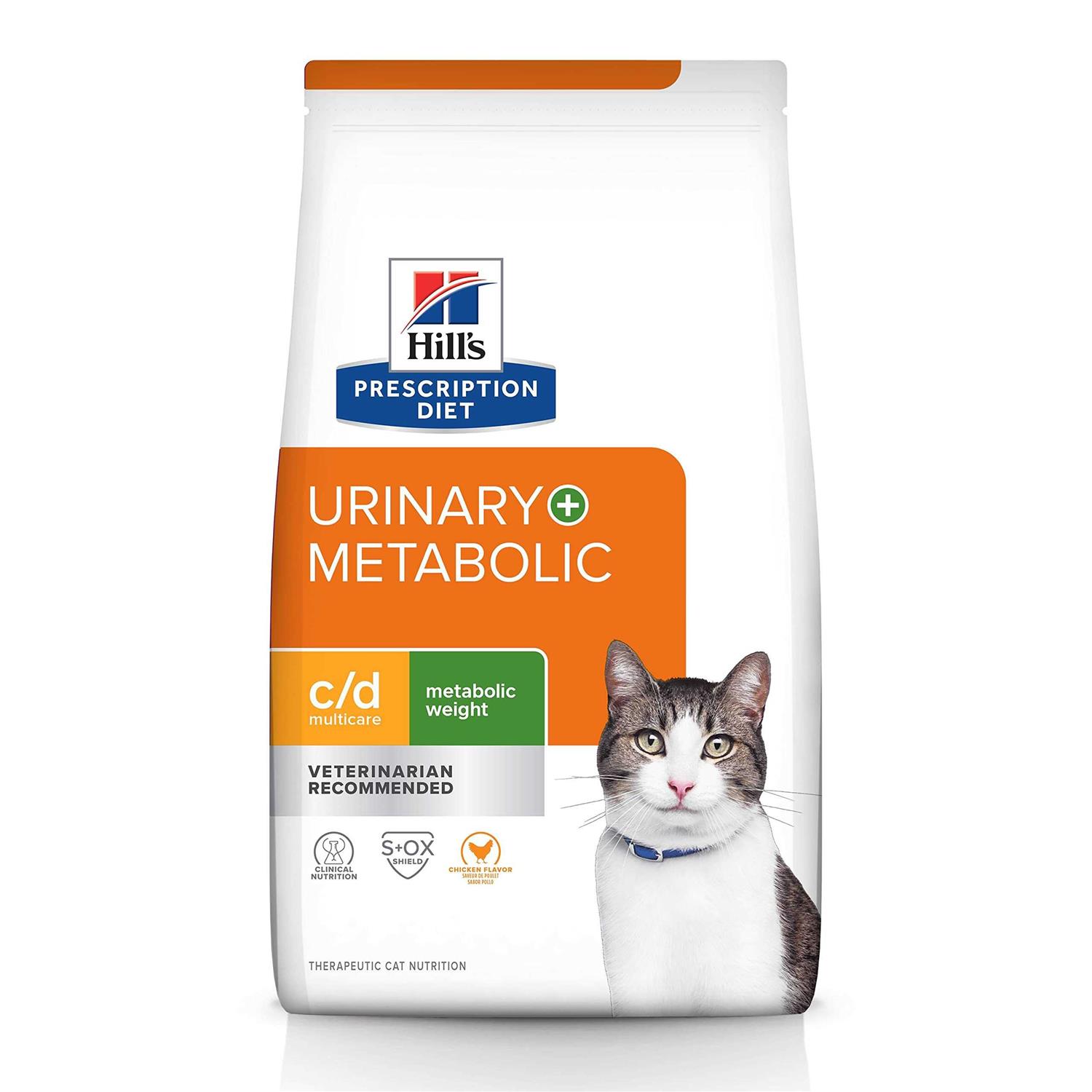 Hill's Prescription Diet Metabolic + Urinary Weight + Urinary Care Chicken Flavor Dry Cat Food