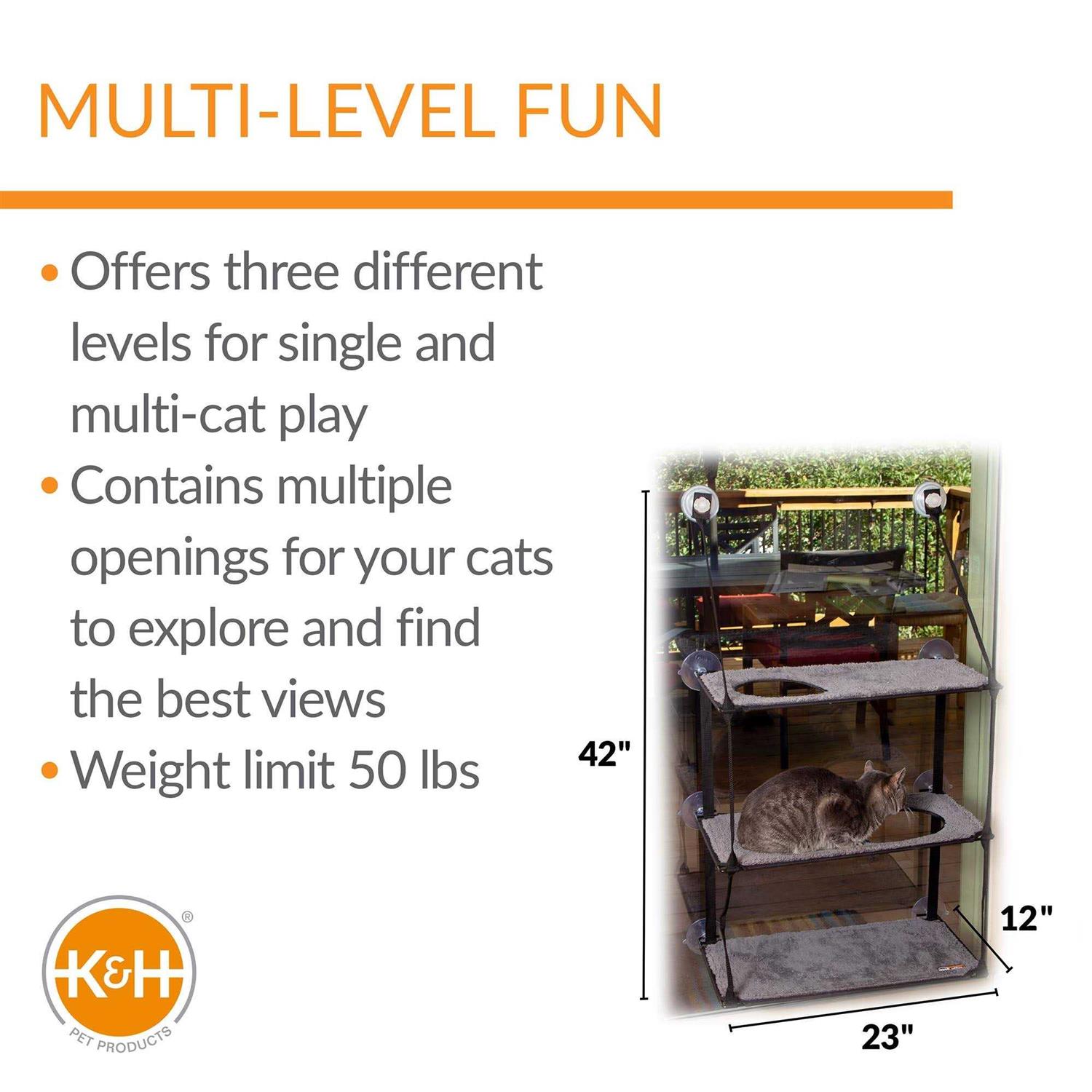 Alternative view of K&H Pet Products EZ Mount Window Kitty Sill Stack