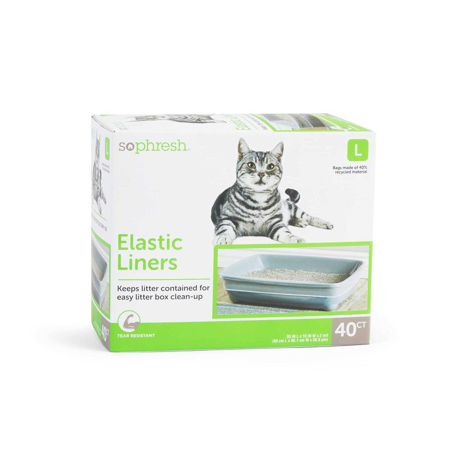 So Phresh Elastic Litter Liners for Cats