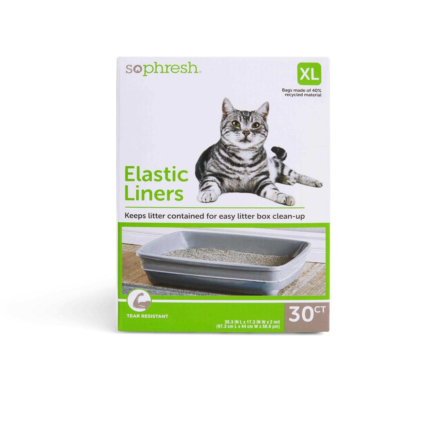 So Phresh Elastic Litter Liners for Cats