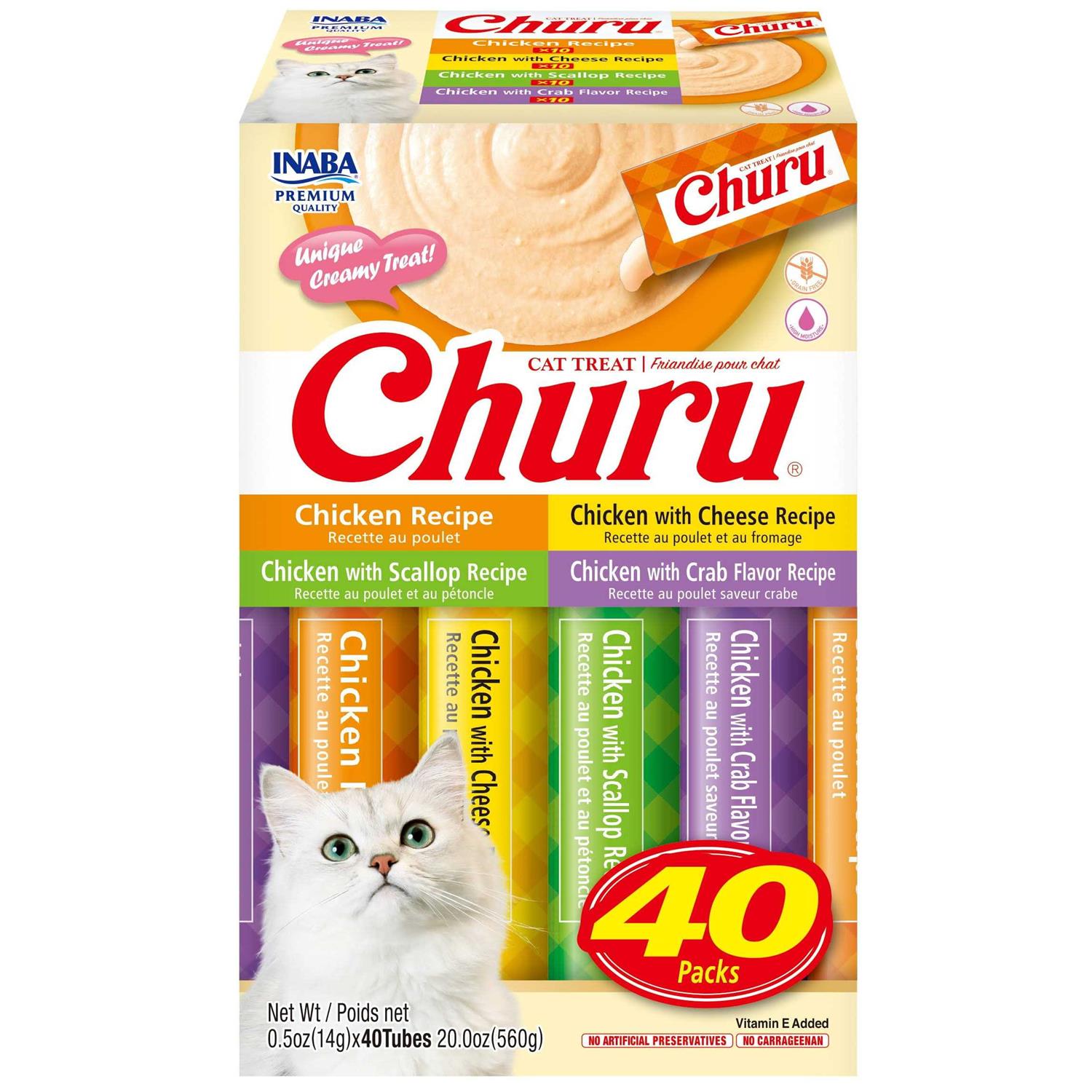 Inaba Churu Creamy Lickable Wet Cat Treats