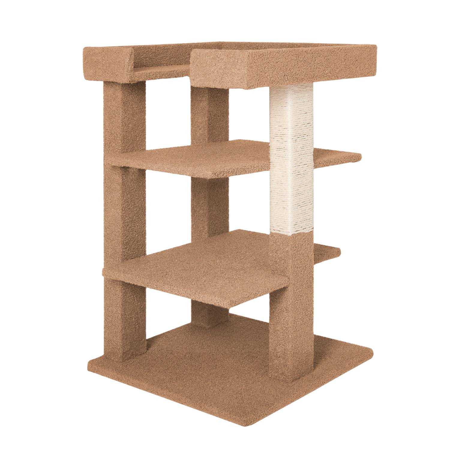 Alternative view of HOMESTOCK Cat Tree for Large Cats Cat Activity with Scratching Post