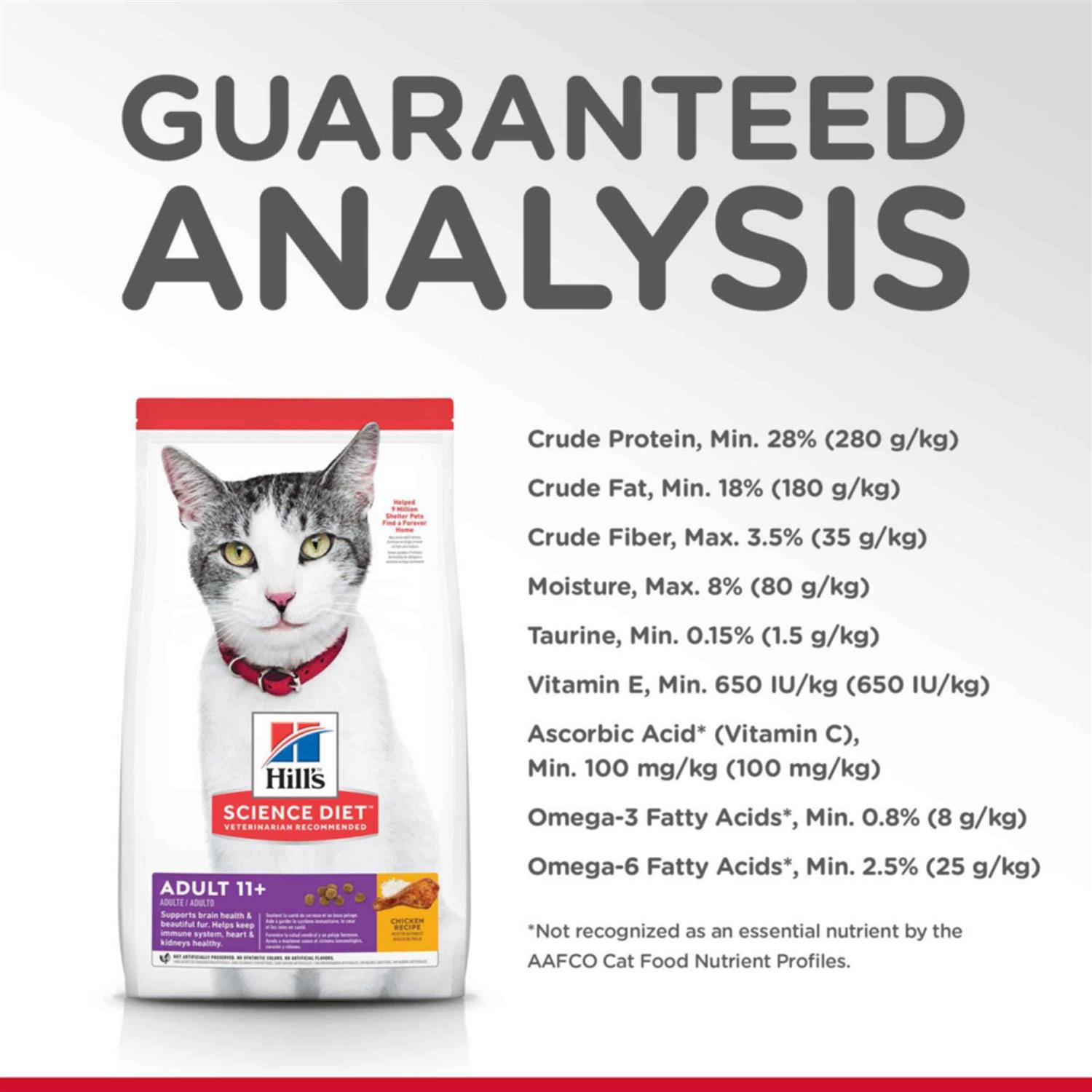 Alternative view of Science Diet Senior 11+ Age Defying Dry Cat Food