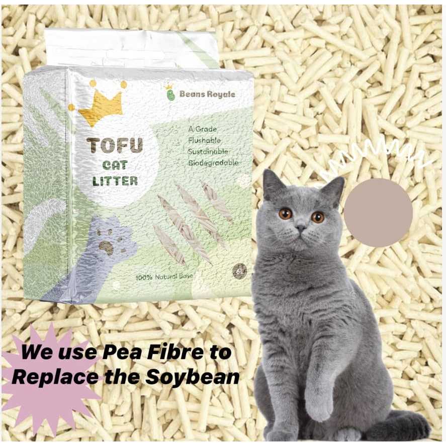 Alternative view of Beans Royale 2pcs Pack Tofu Cat Litter Clumping Kitty Litter