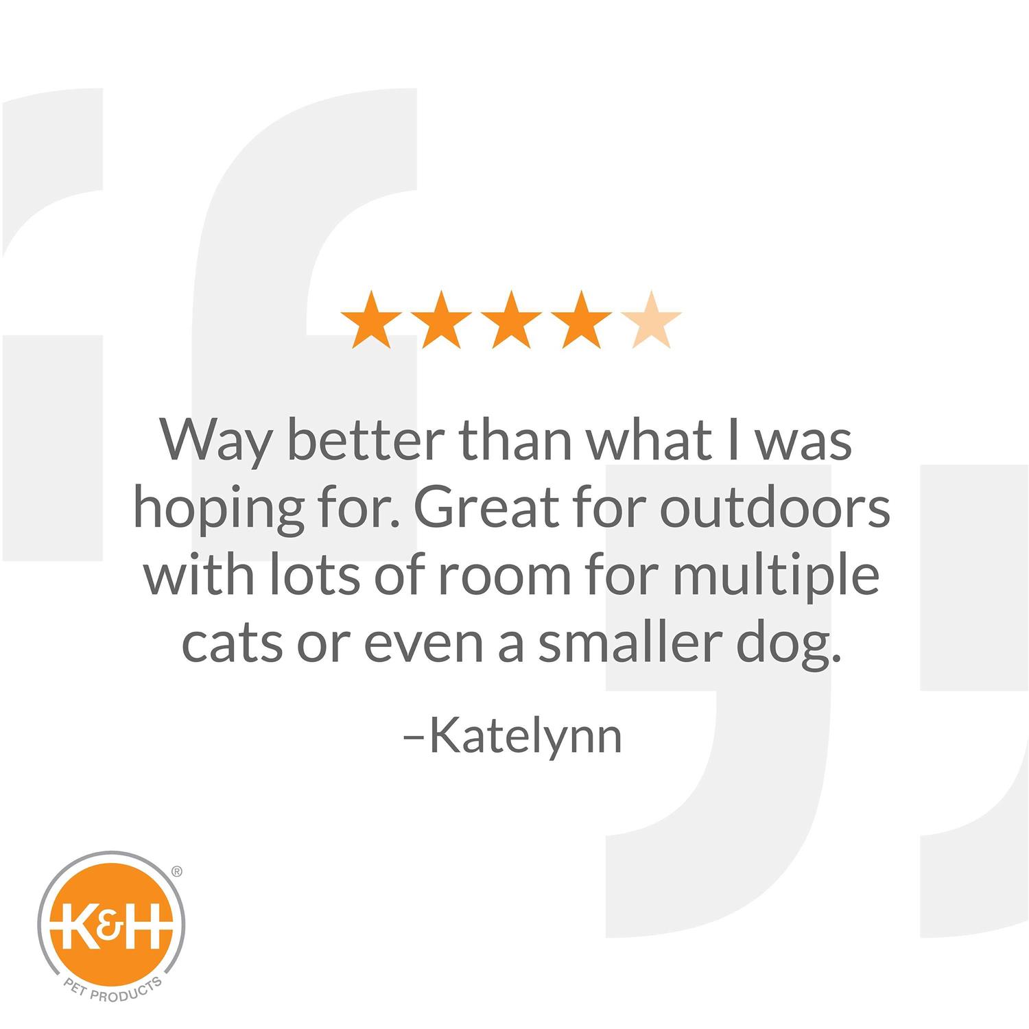 Alternative view of K&H Pet Products Extra-Wide Outdoor Kitty House