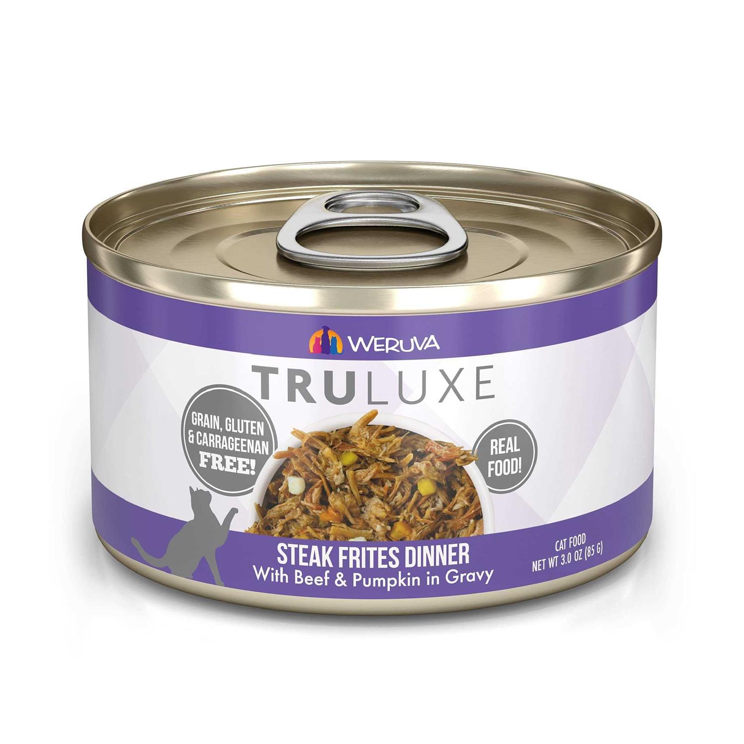 Weruva TruLuxe Steak Frites Beef & Pumpkin Canned Cat Food
