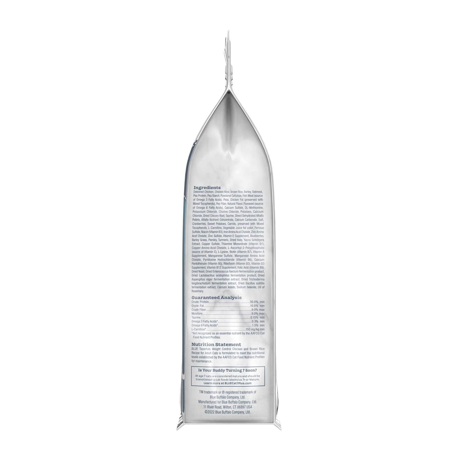 Alternative view of Blue Weight Control Adult Cat Dry Food