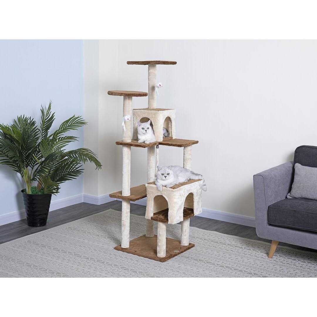 Go Pet Club Kitten Cat Tree Condo with Scratching Board