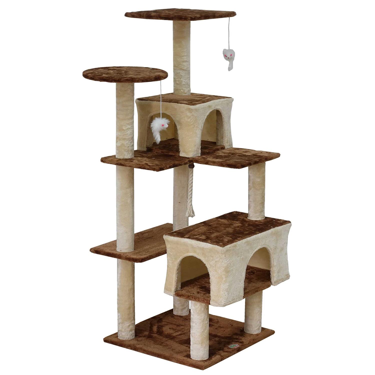 Alternative view of Go Pet Club Kitten Cat Tree Condo with Scratching Board