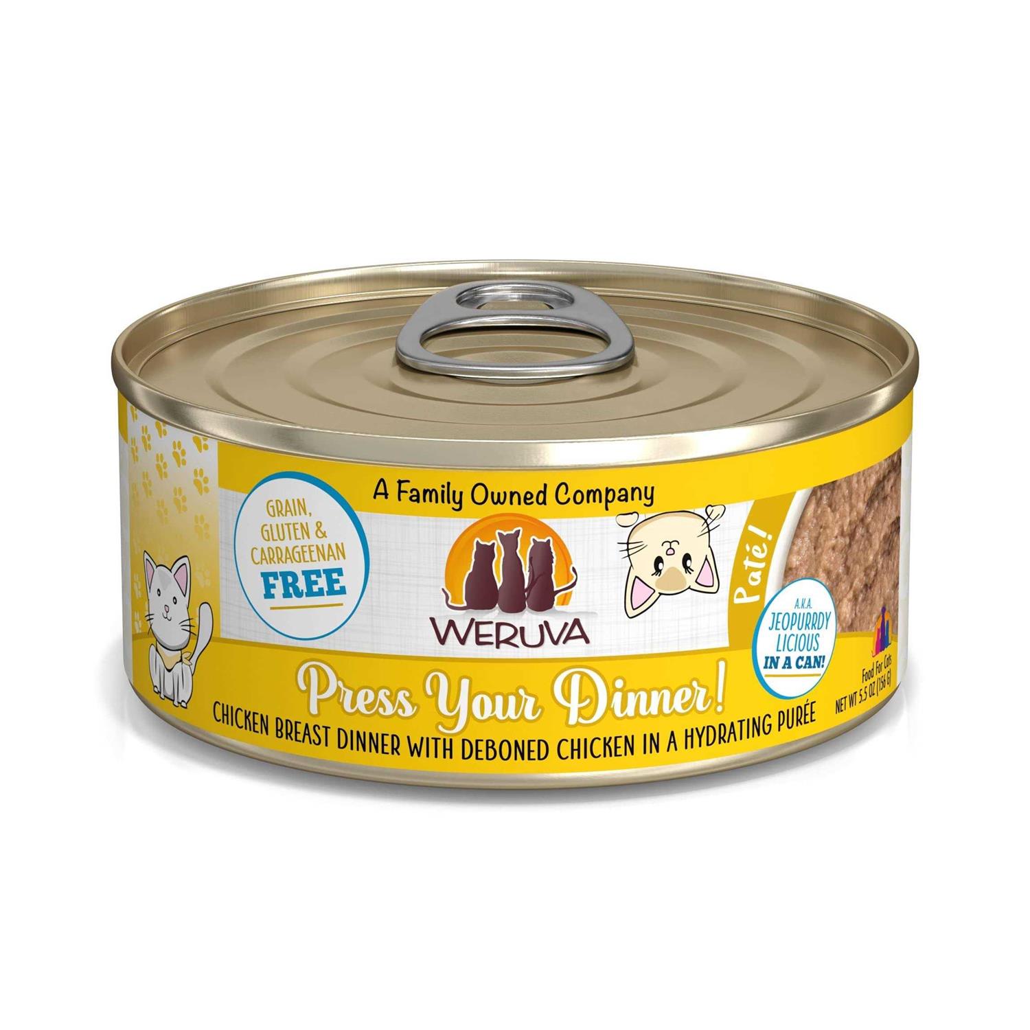 Weruva Classic Cat Pate Press Your Dinner with Chicken Wet Cat Food