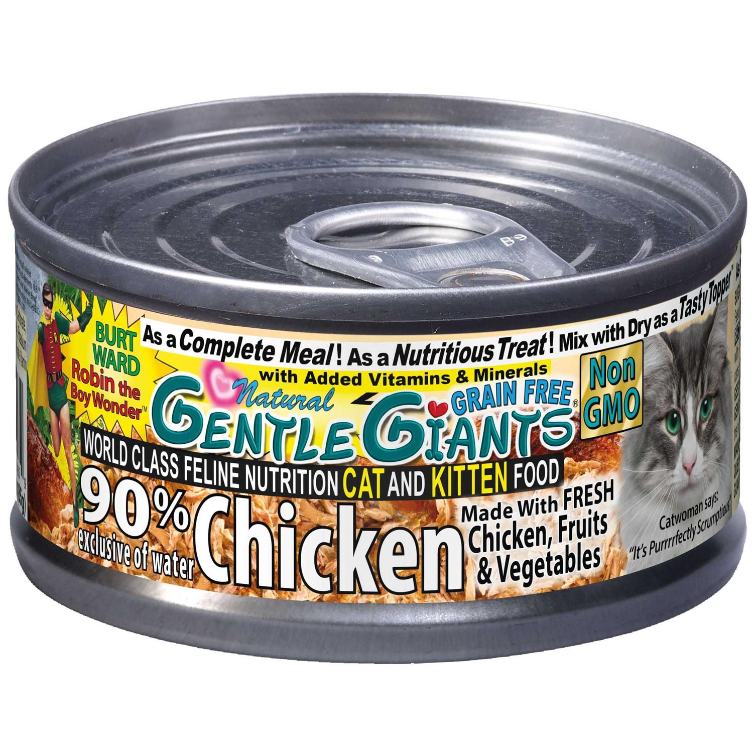 Gentle Giants Natural Non-GMO Chicken Cat & Kitten Can Food