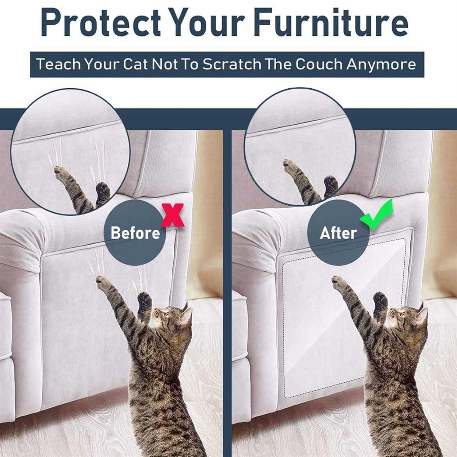 Alternative view of WoLover cat Scratch deterrent tape 12 x 17 inches 8 pcs
