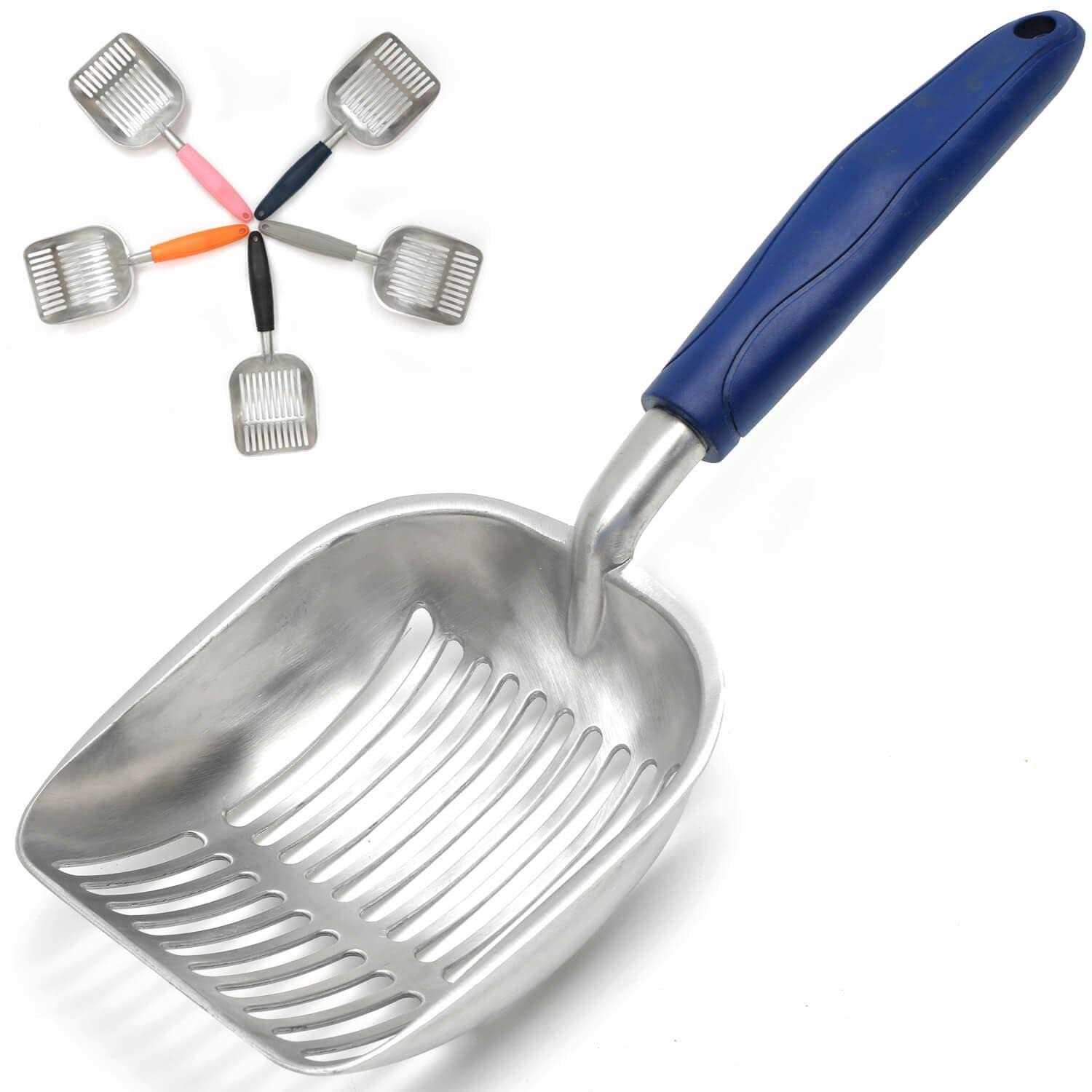 Frxat cat Litter Scoop, Aluminum cat Litter Scooper, Solid and Durable Oversized Metal Litter Scoops