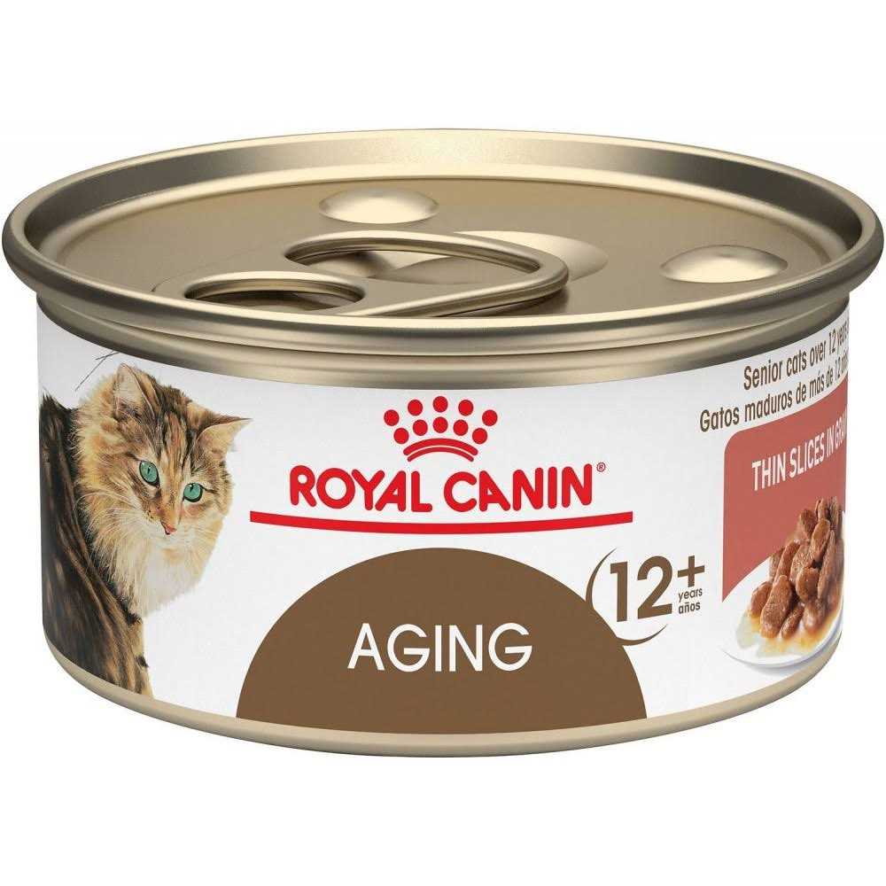 Alternative view of Royal Canin Aging 12+ Thin Slices in Gravy Canned Cat Food