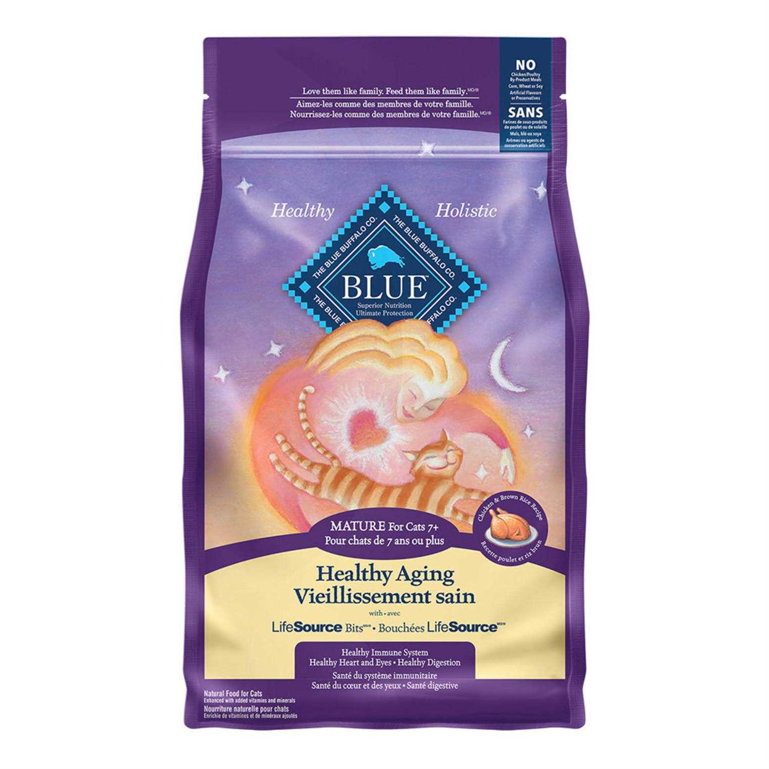 Alternative view of Blue Buffalo Healthy Aging Chicken & Rice Mature Dry Cat Food