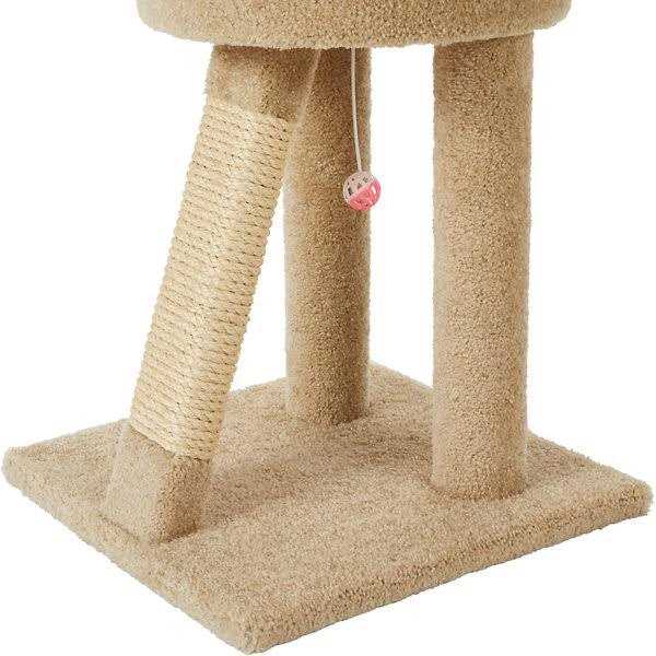 Alternative view of Frisco 24-in Real Carpet Cat Scratching Perch with Toy